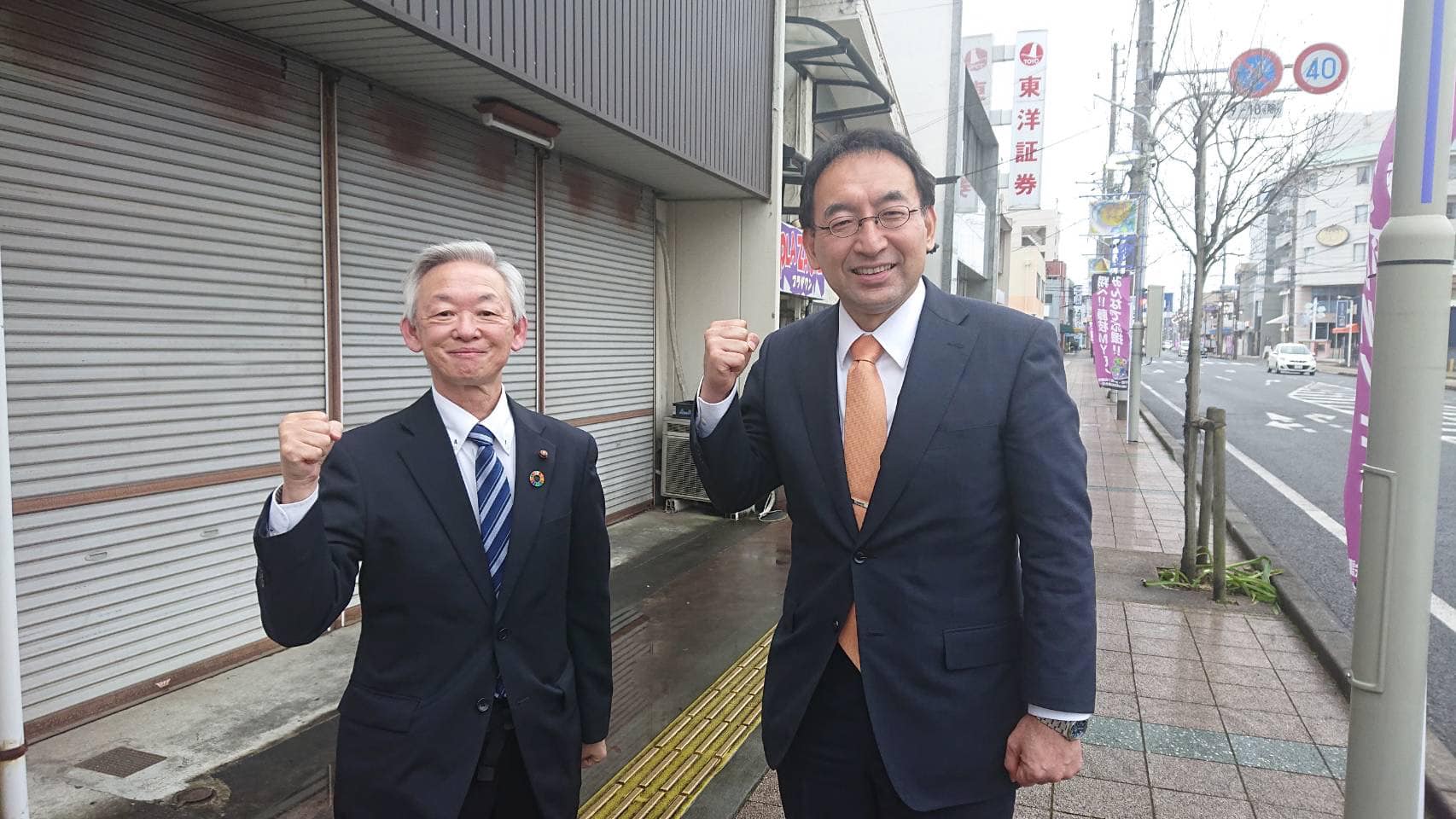 山本信行 市議と一緒に藤枝市を回りました。