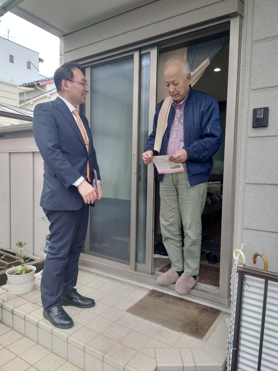 静岡市清水区を回り、ご挨拶