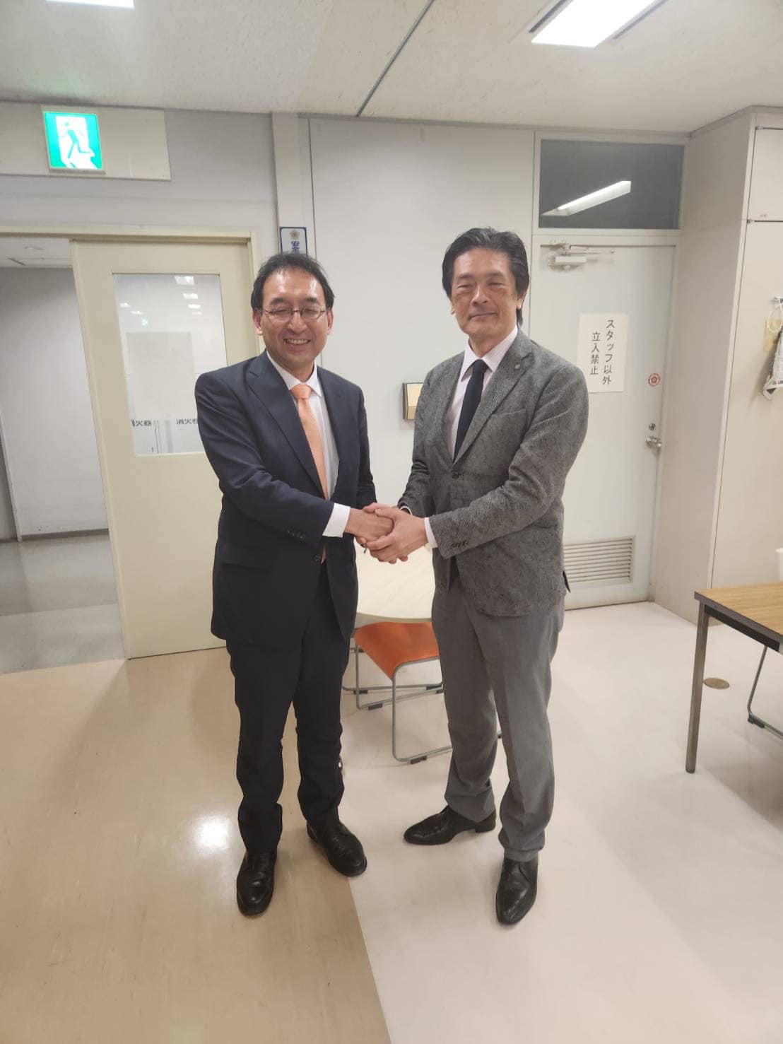 岩井茂樹東伊豆町長にもご挨拶