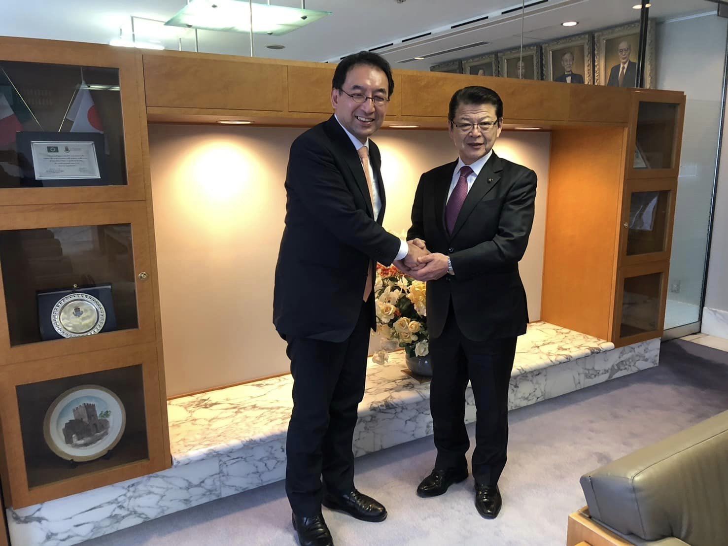 小野達也市長に状況をお伝えしました