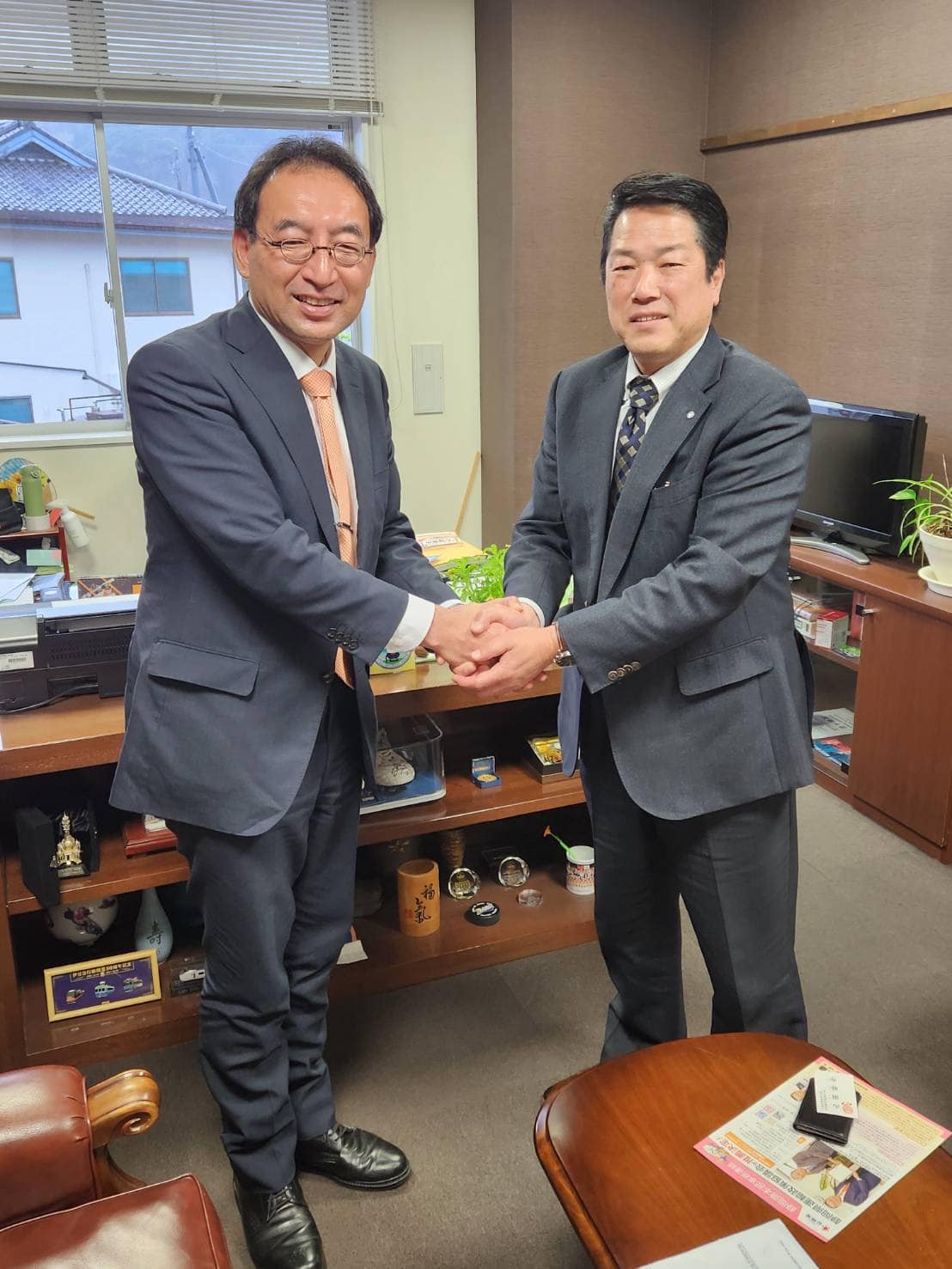 岡部克仁南伊豆町長にもご挨拶