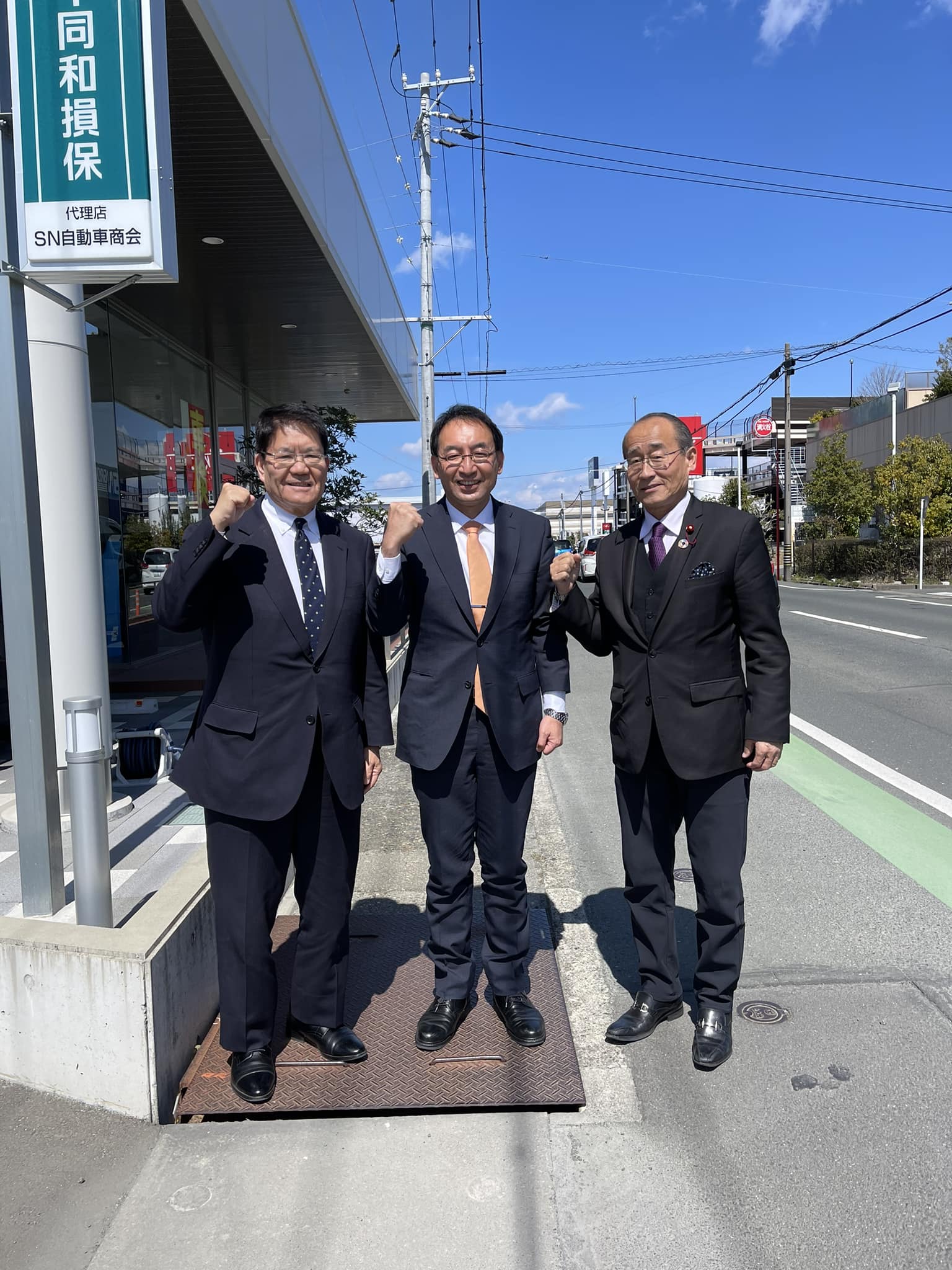 黒田豊 市議、松下正行 市議と一緒に浜松市を回りました