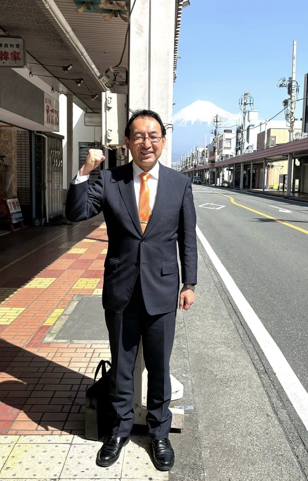 早川育子 県議、井出晴美 市議、萩野基行 市議と一緒に富士市を回りました