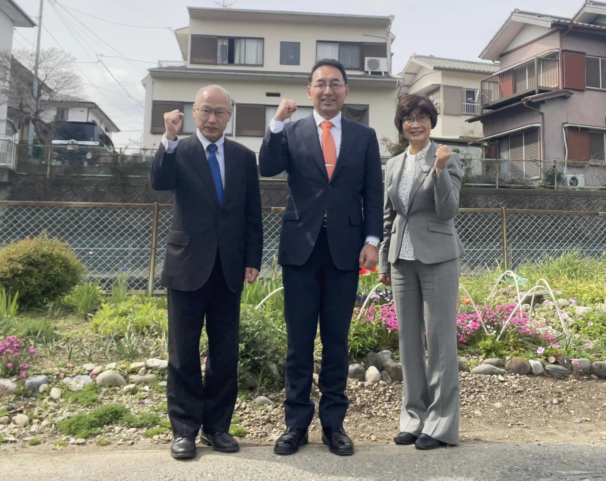 松下正行 市議、幸田恵里子 市議、丸英之 市議と一緒に、浜松市を回りました