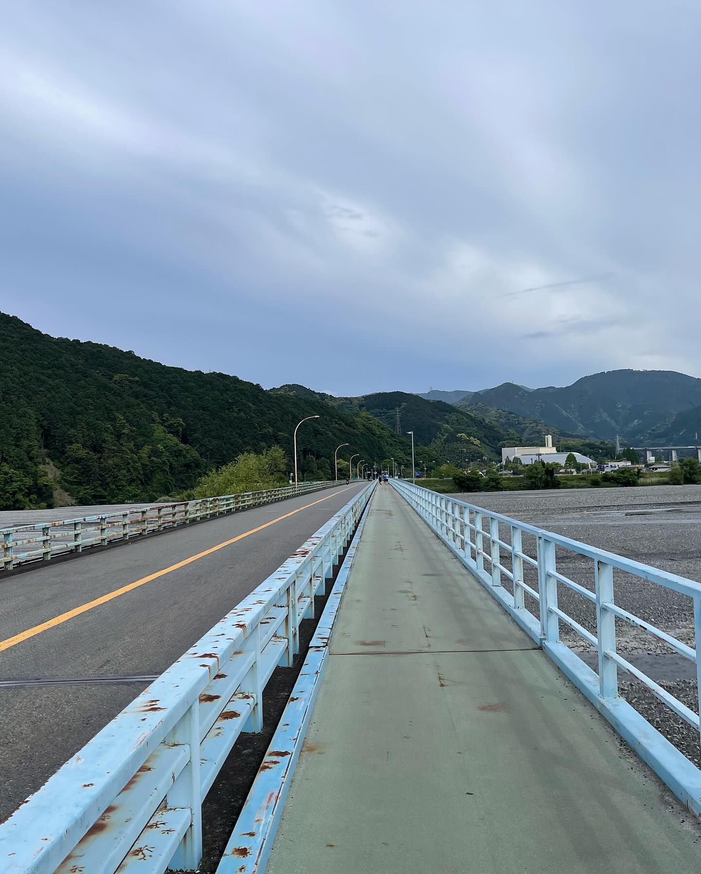 5キロ地点（狩野橋）でかなり離されてしまいました