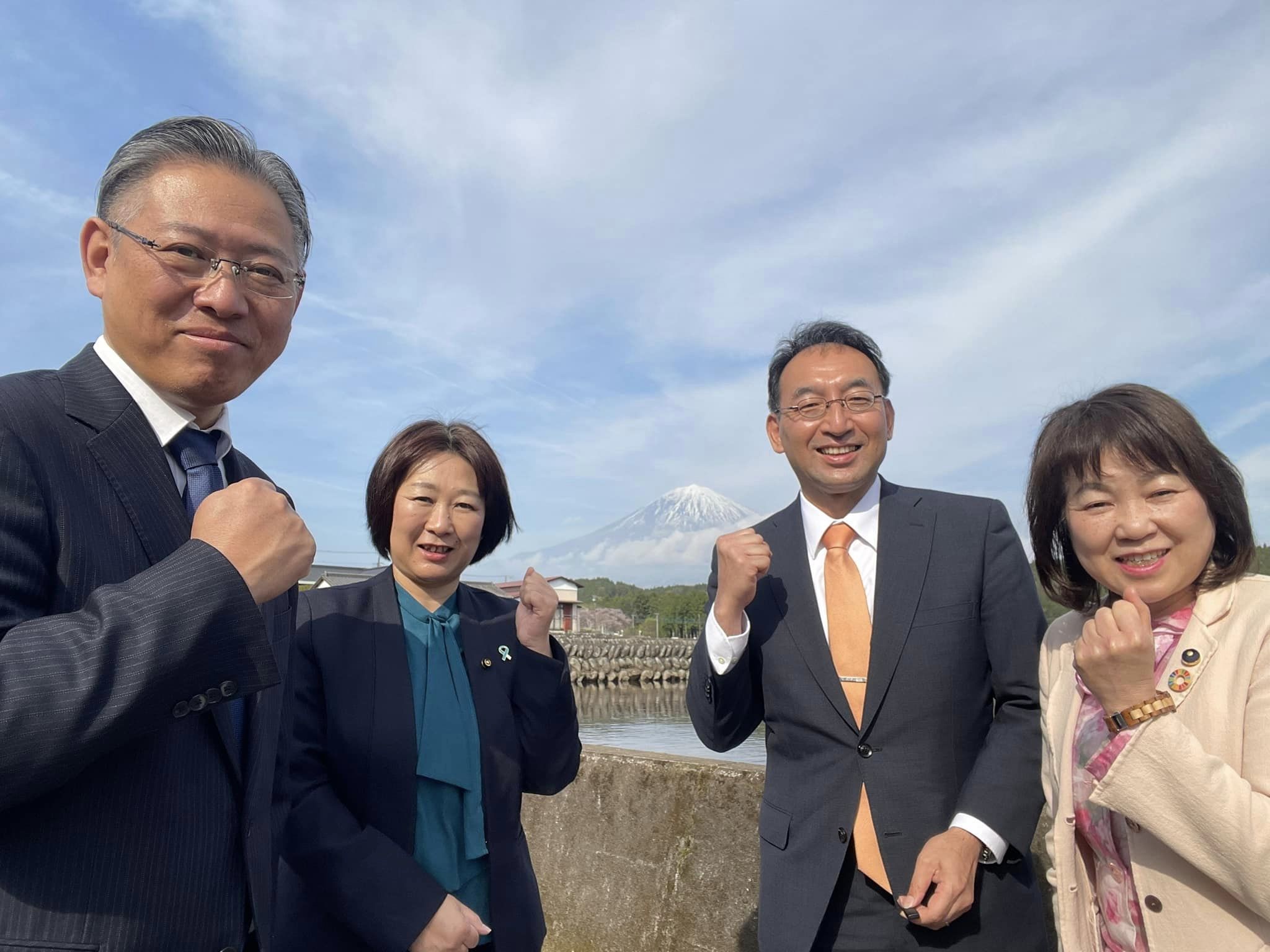 齋藤和文 市議、山藤陽子 市議と一緒に富士宮市を回りました