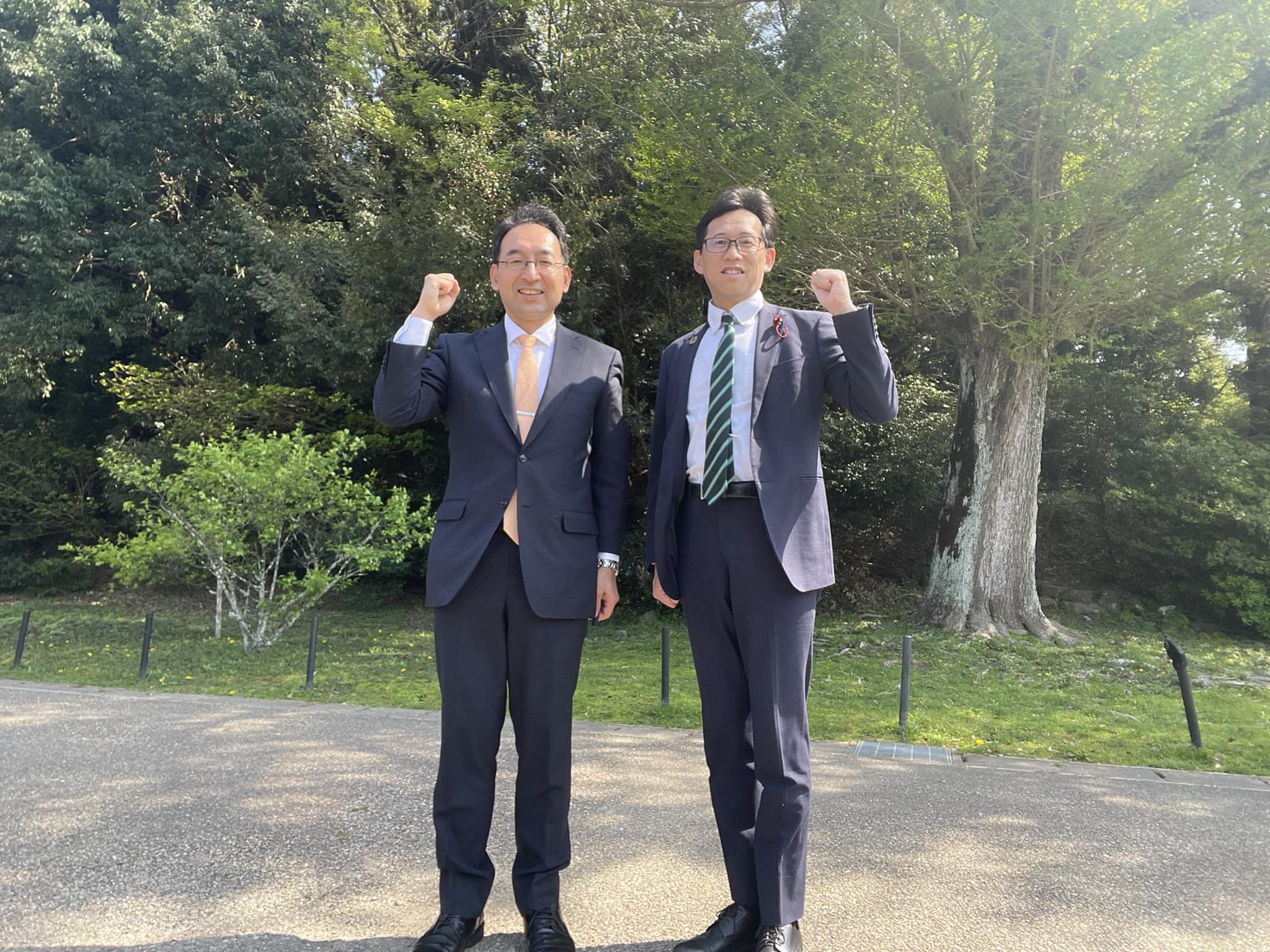長島強 市議と一緒に、静岡市葵区の町内会でご挨拶