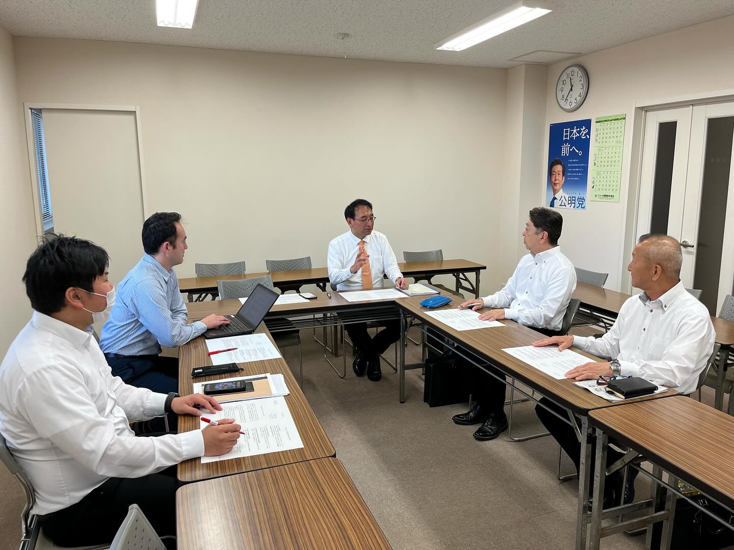 山本彰彦 県議、大石直樹 市議と共に、静岡県の総合防災力強化のための提案を国に要望する内容について検討