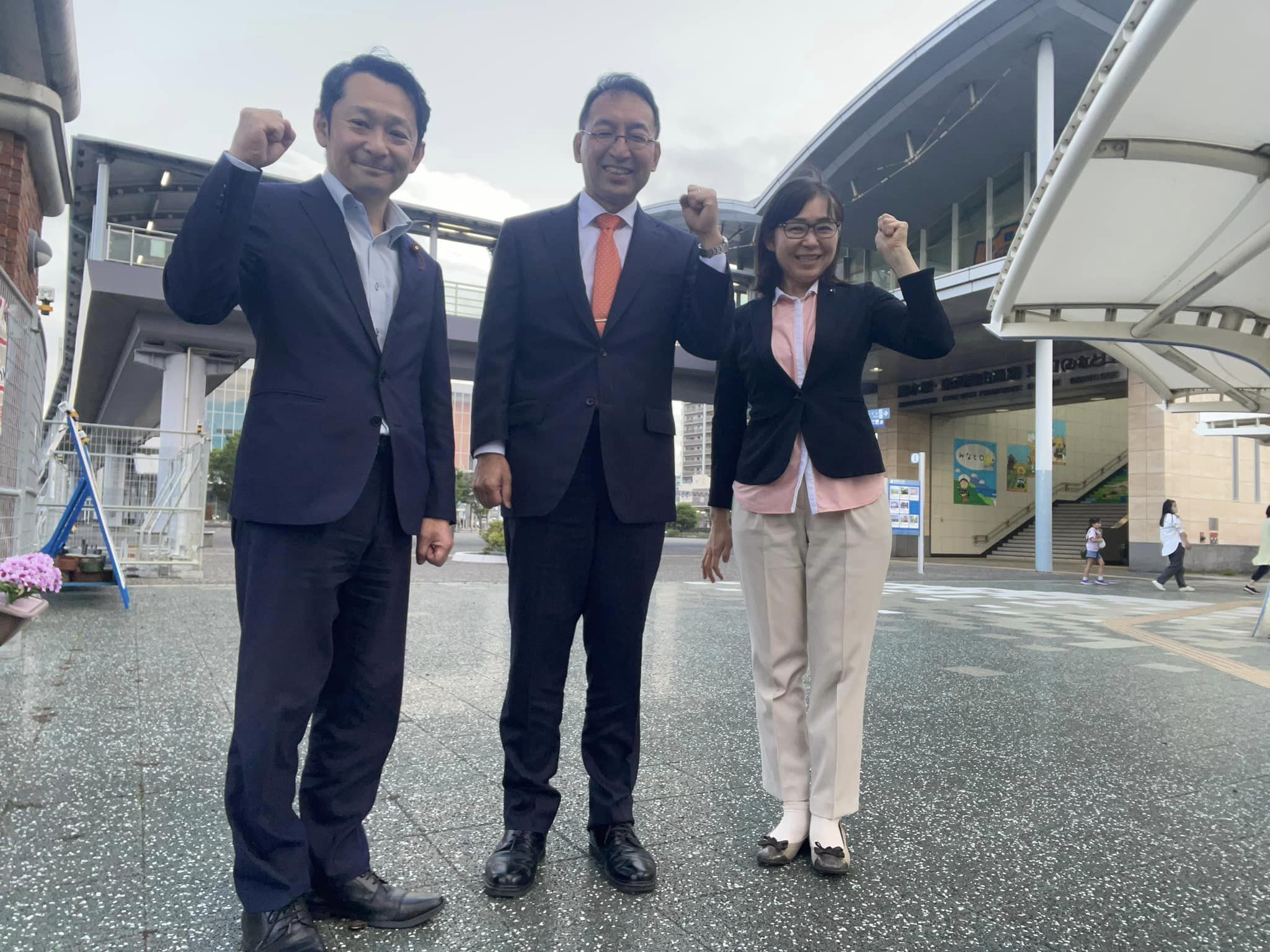 盛月寿美県議、山梨渉市議と一緒に、静岡市清水区を回らせて頂きました