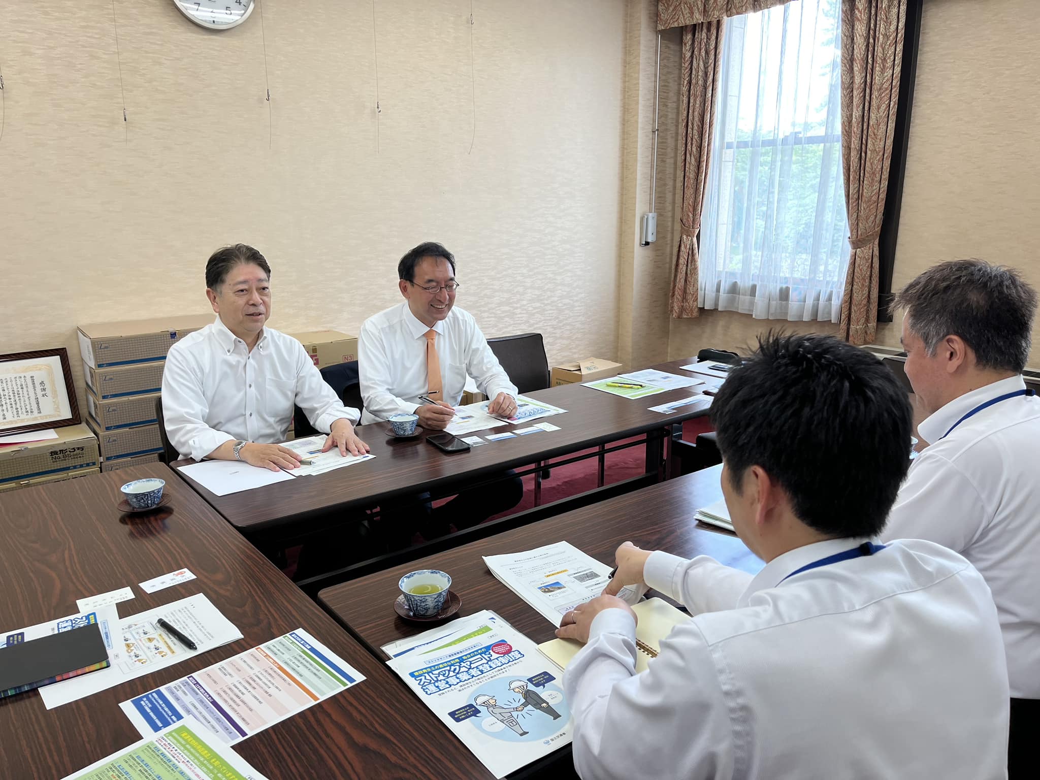 山本彰彦 県議と共に、県内の建設発生土の処理状況を県当局に確認しました