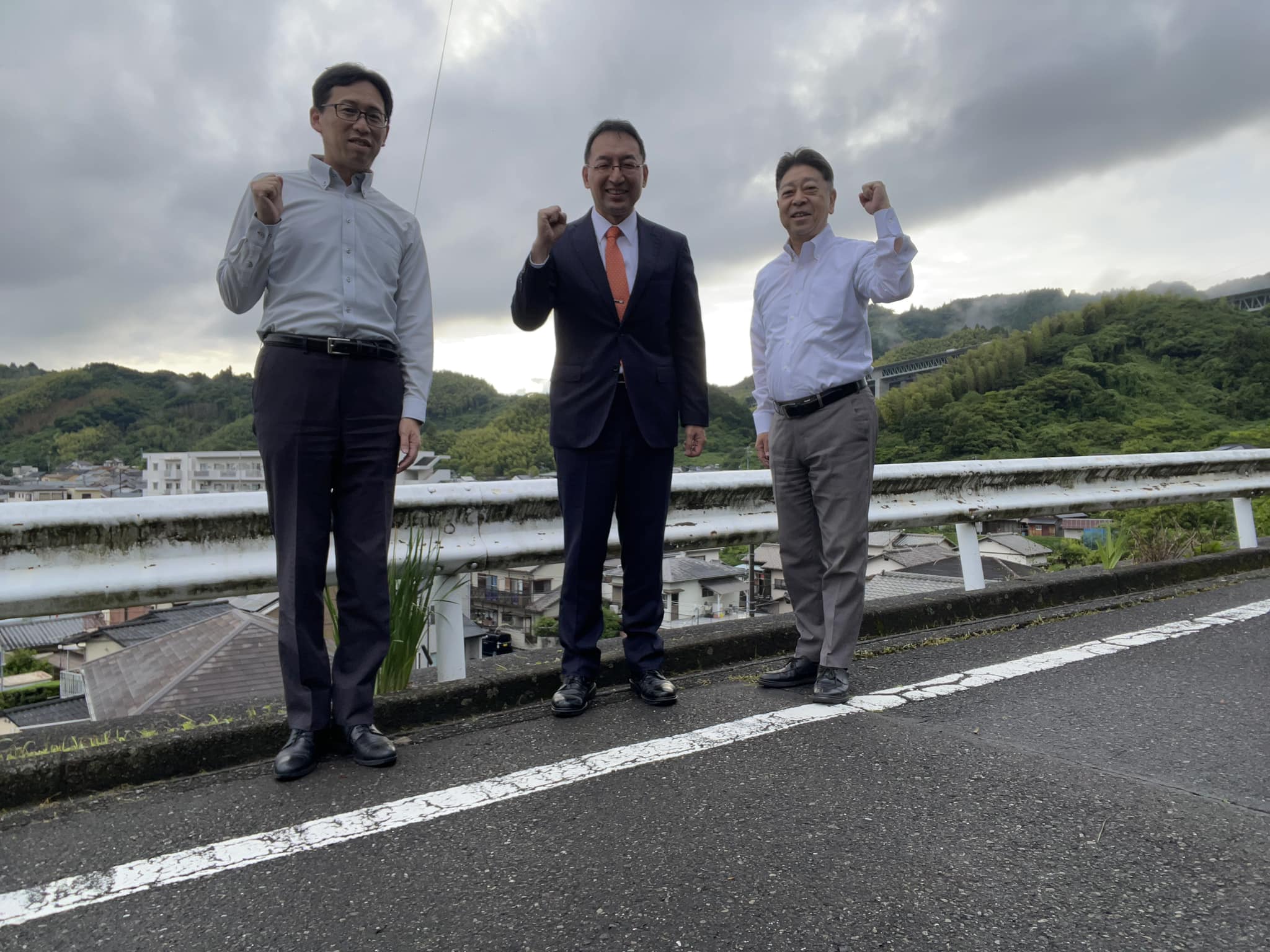 山本彰彦県議、長島強市議と一緒に静岡市葵区を回らせて頂きました