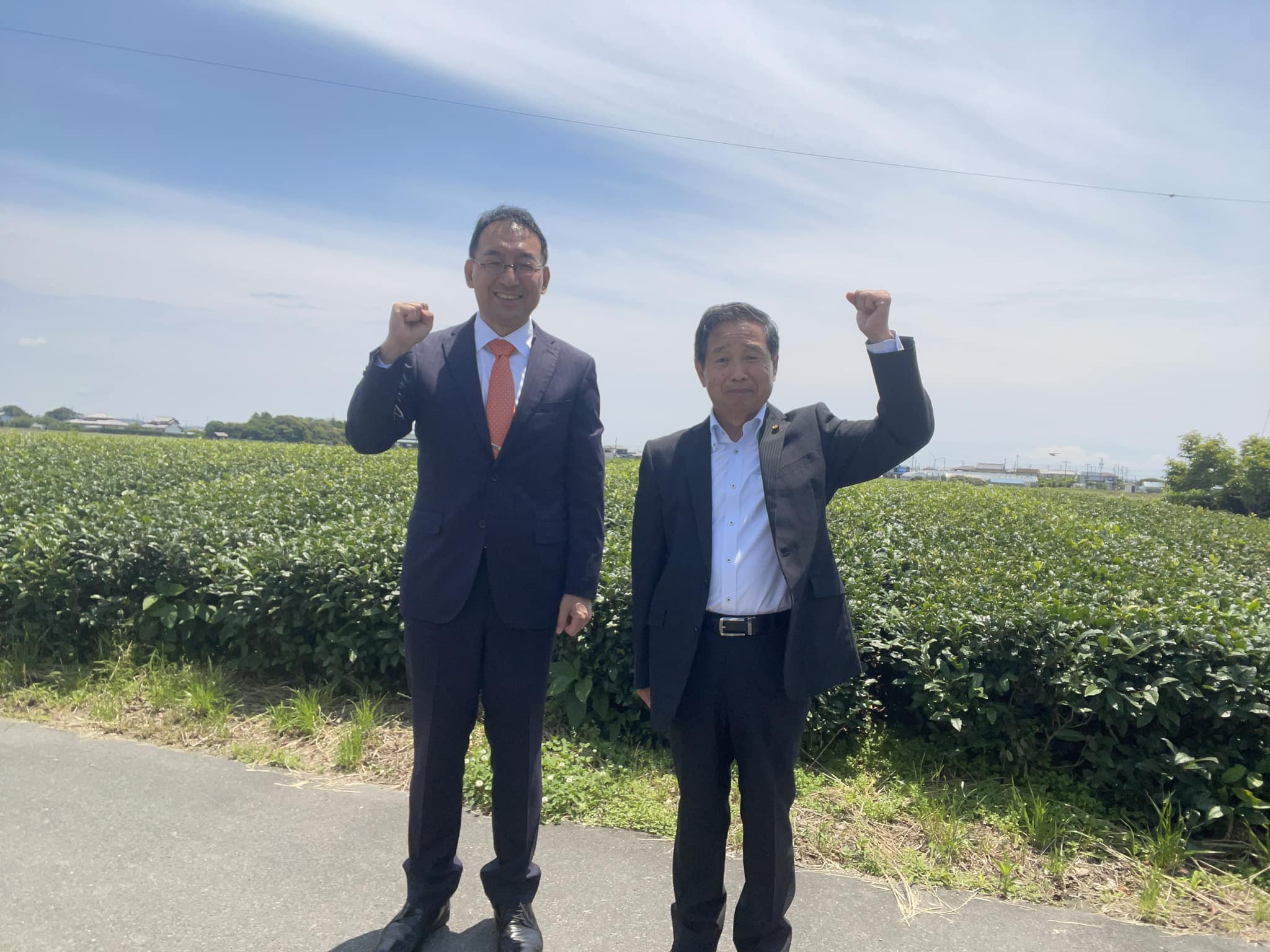 山本行男市議と一緒に掛川市を回らせて頂きました