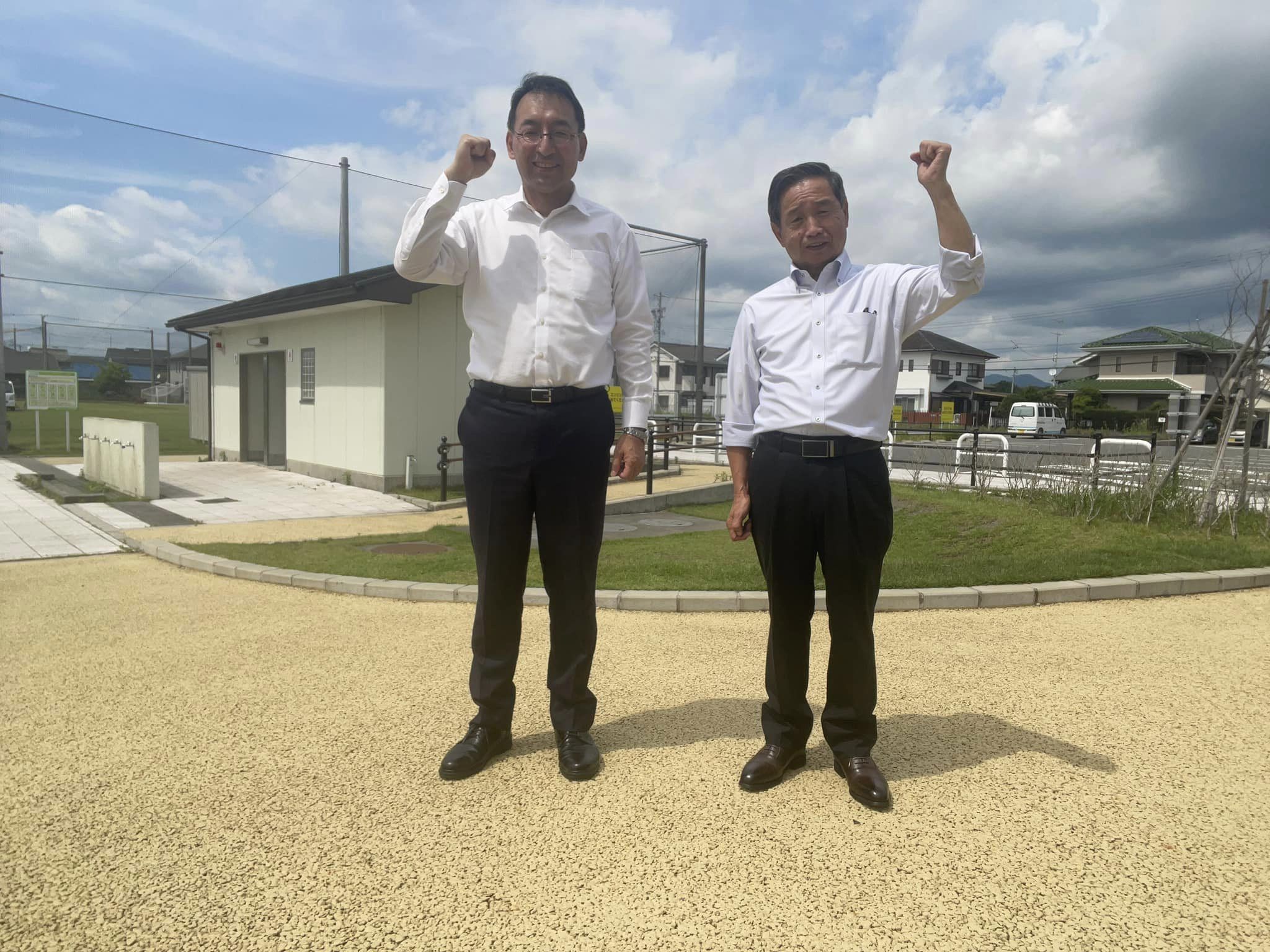 山本行男市議と一緒に掛川市を回りました