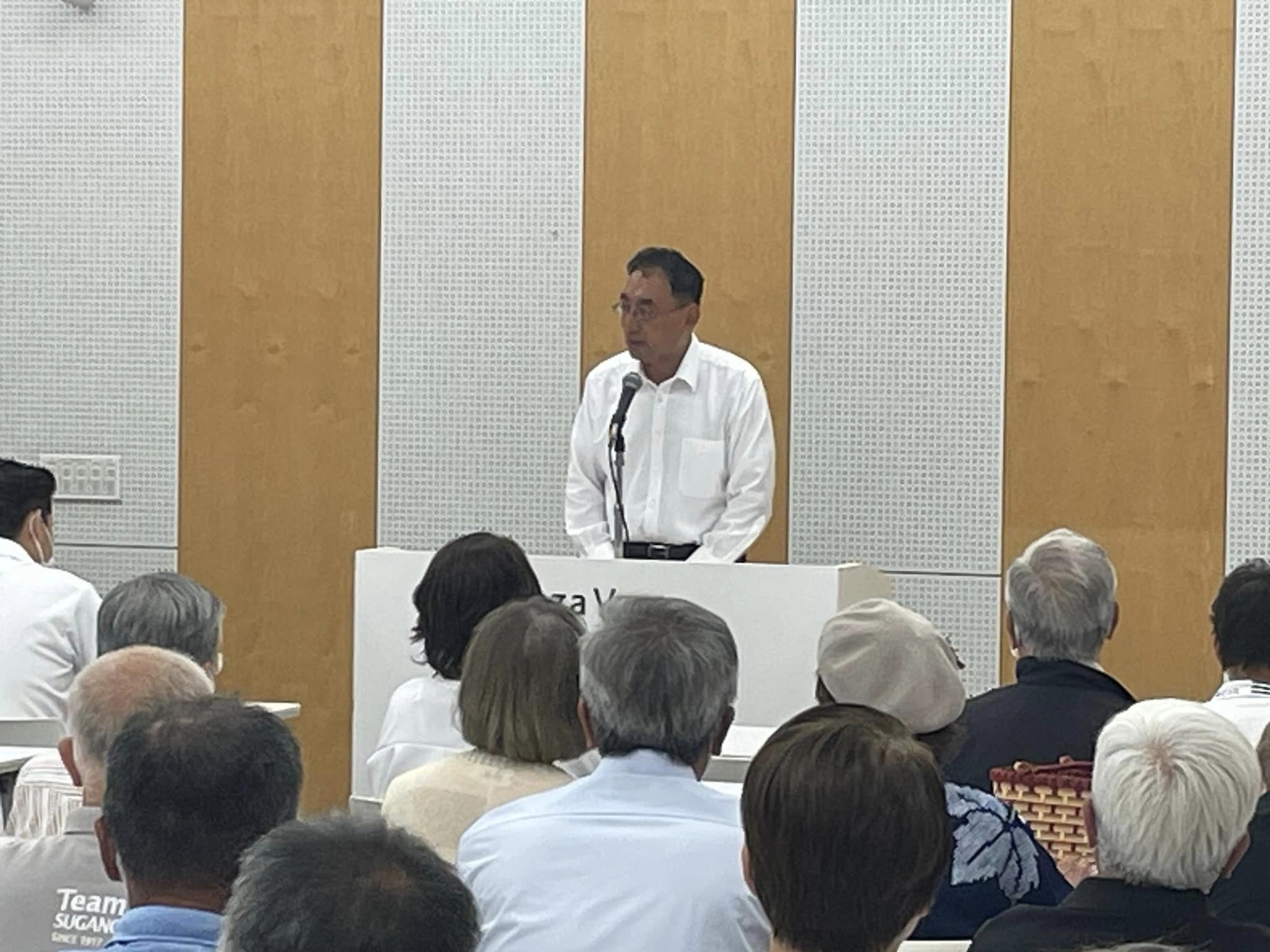 沼津支部会でご挨拶