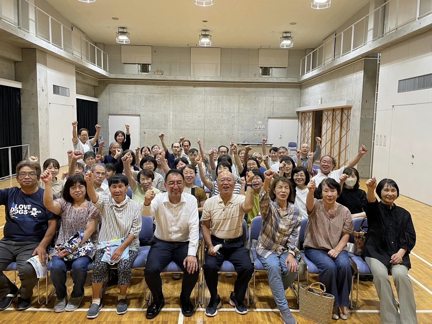 吉田町の支部会でご挨拶