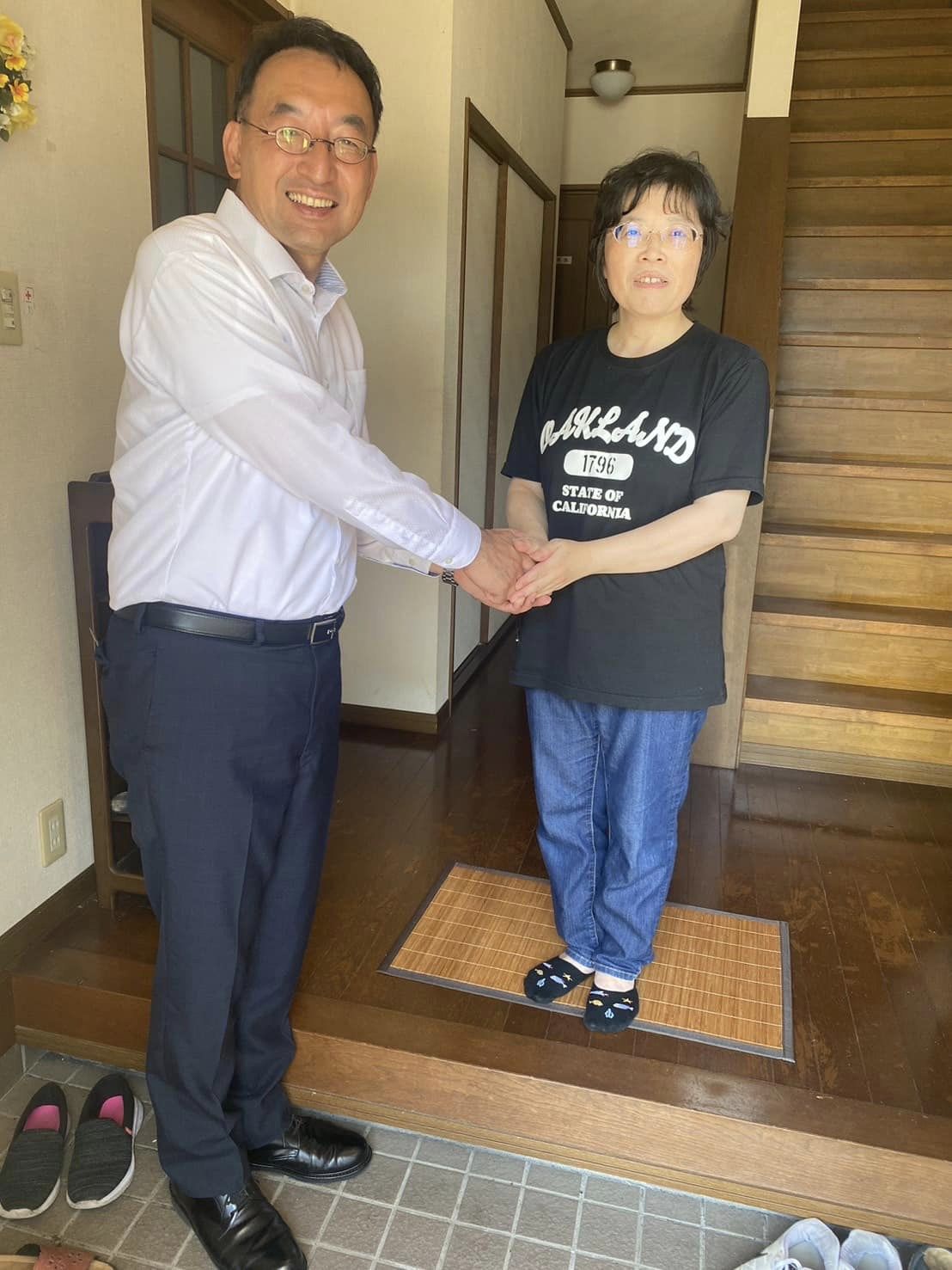 焼津市、藤枝市を回る