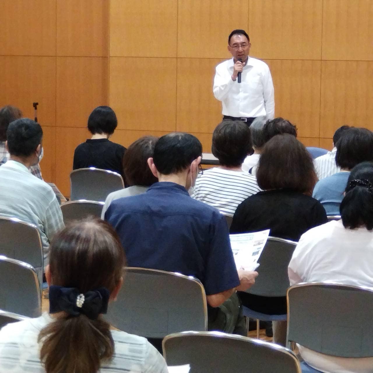 吉田町の支部会でご挨拶