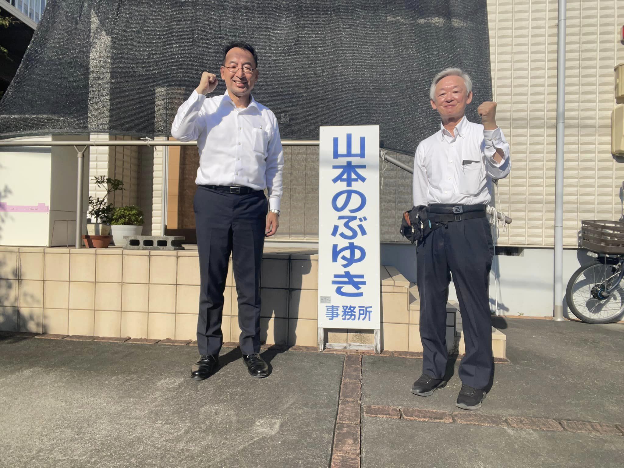 焼津市、藤枝市を回る