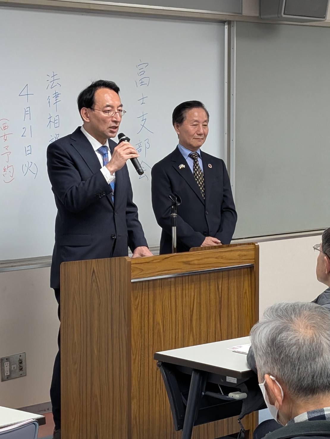 静岡５区から挑戦された中道改革連合の中村まさよしさんと