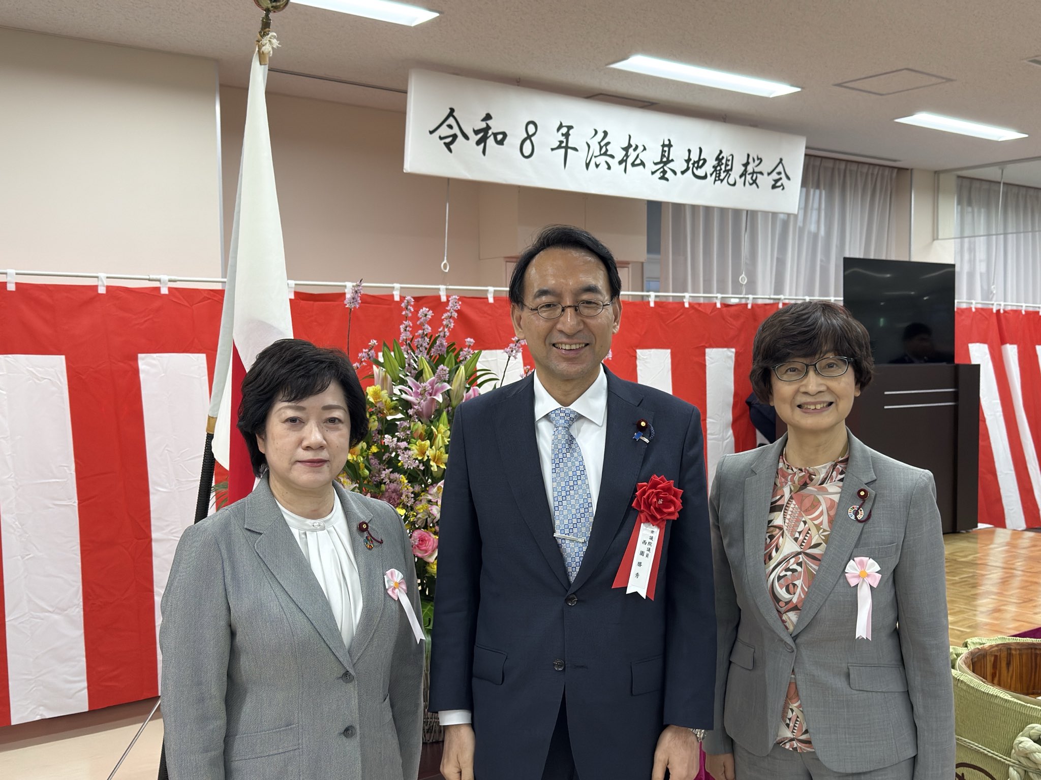 公明党の幸田えり子市議、山崎とし子市議も参加