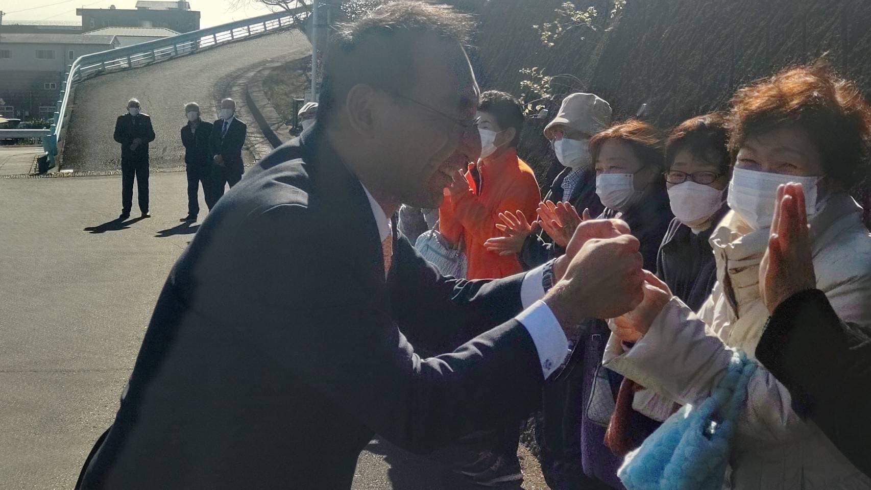 鈴木孝 下田市議、栗原京子 東伊豆町議と一緒に街頭演説