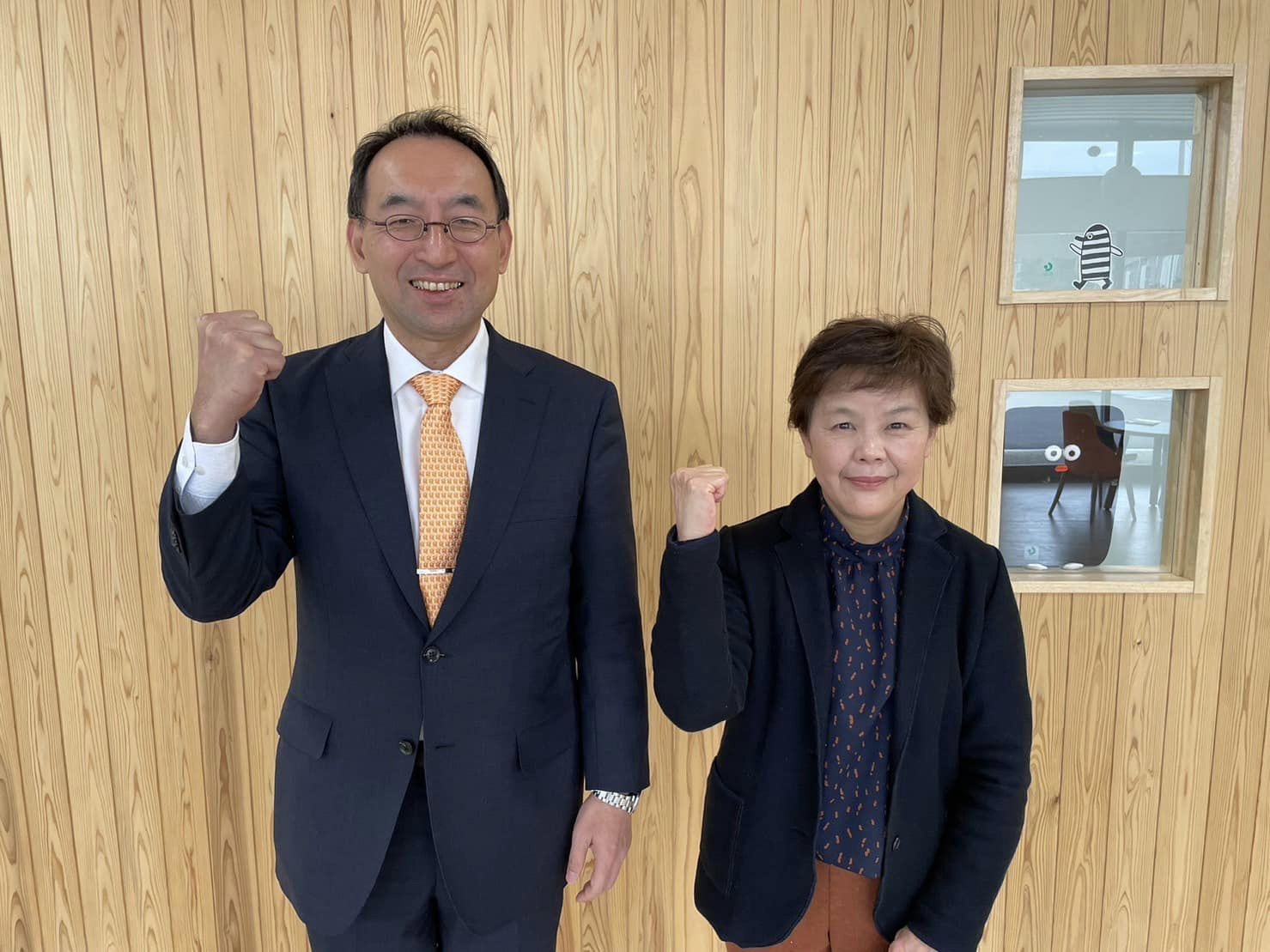 大関衣世 市議と一緒に、島田市、川根本町の友党自由民主党の各支部長にご挨拶