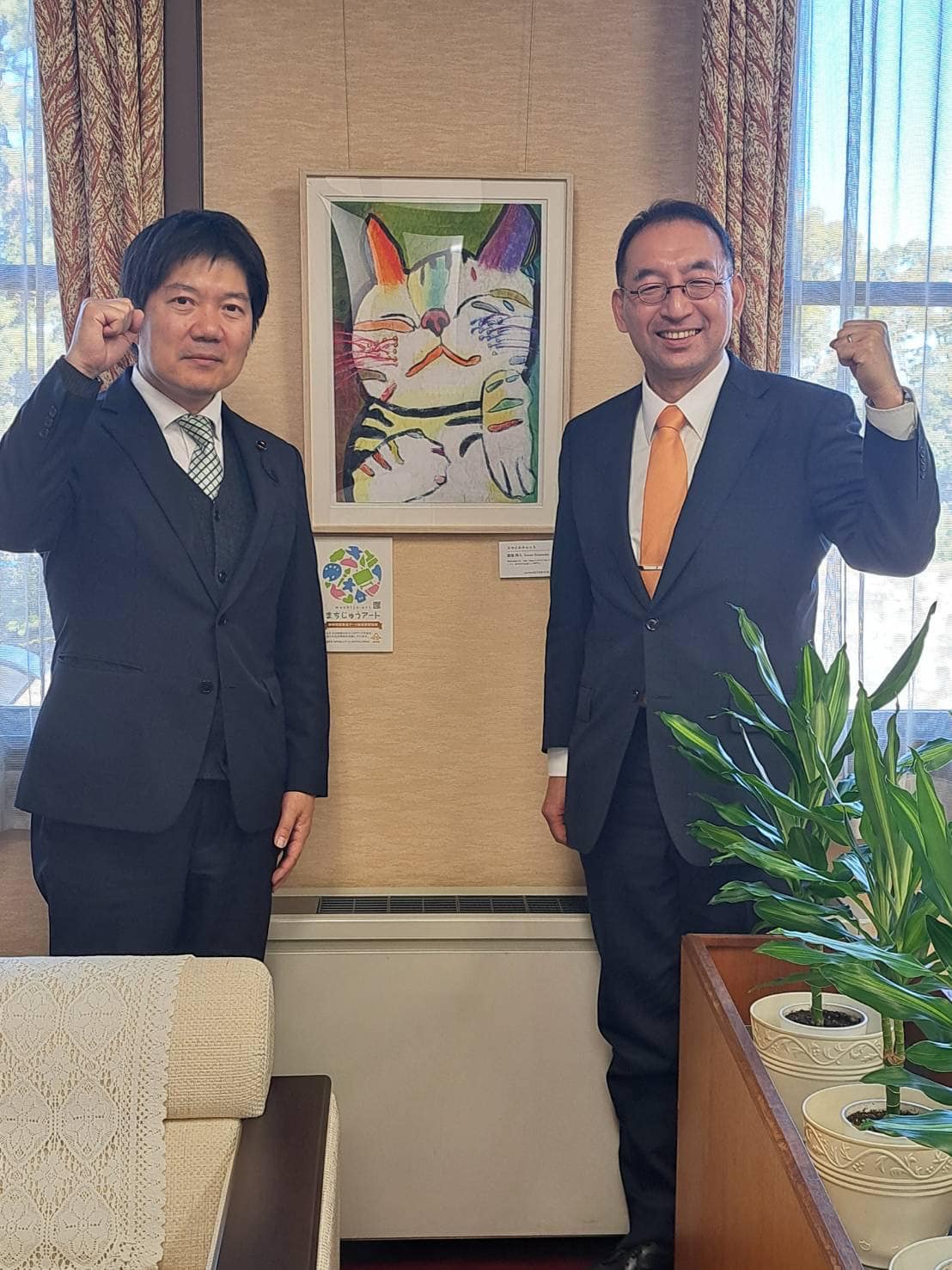 牧野正史 県議と一緒に静岡市内を回らせて頂きました