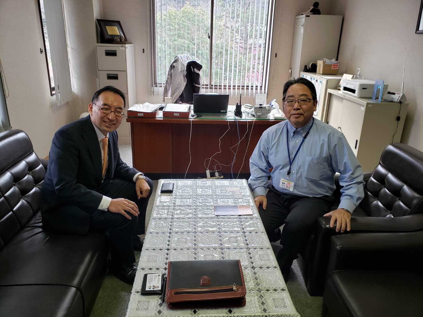 杉山誠 市議と一緒に、伊豆市内を回りました