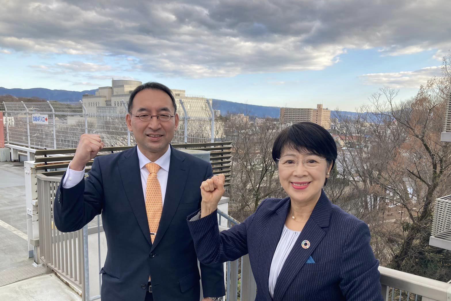 鈴木文子 市議、堀江和雄 市議、村田耕一 市議、馬籠正明 町議と一緒に、三島市、函南町を回らせて頂きました