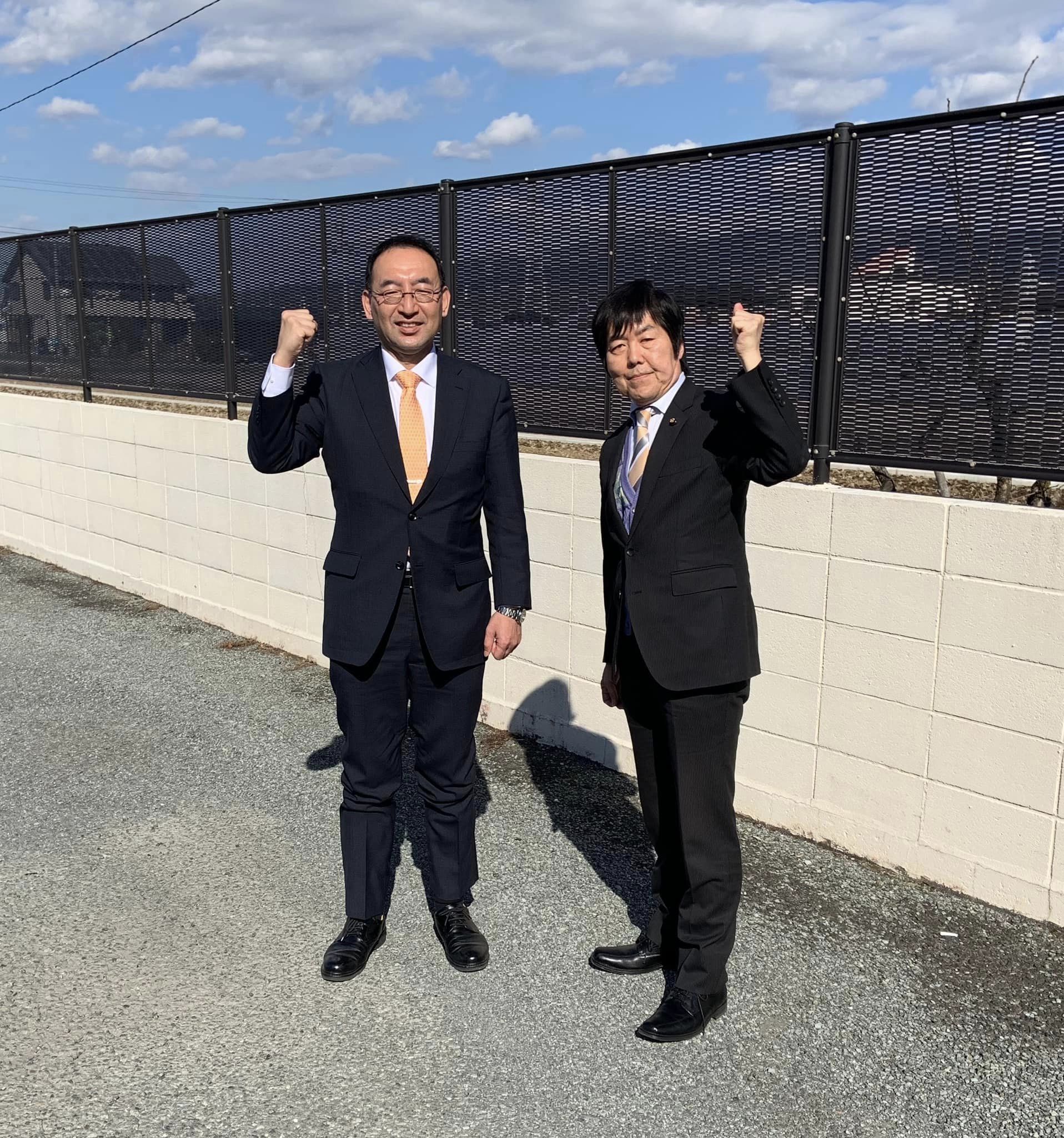 鈴木文子 市議、堀江和雄 市議、村田耕一 市議、馬籠正明 町議と一緒に、三島市、函南町を回らせて頂きました