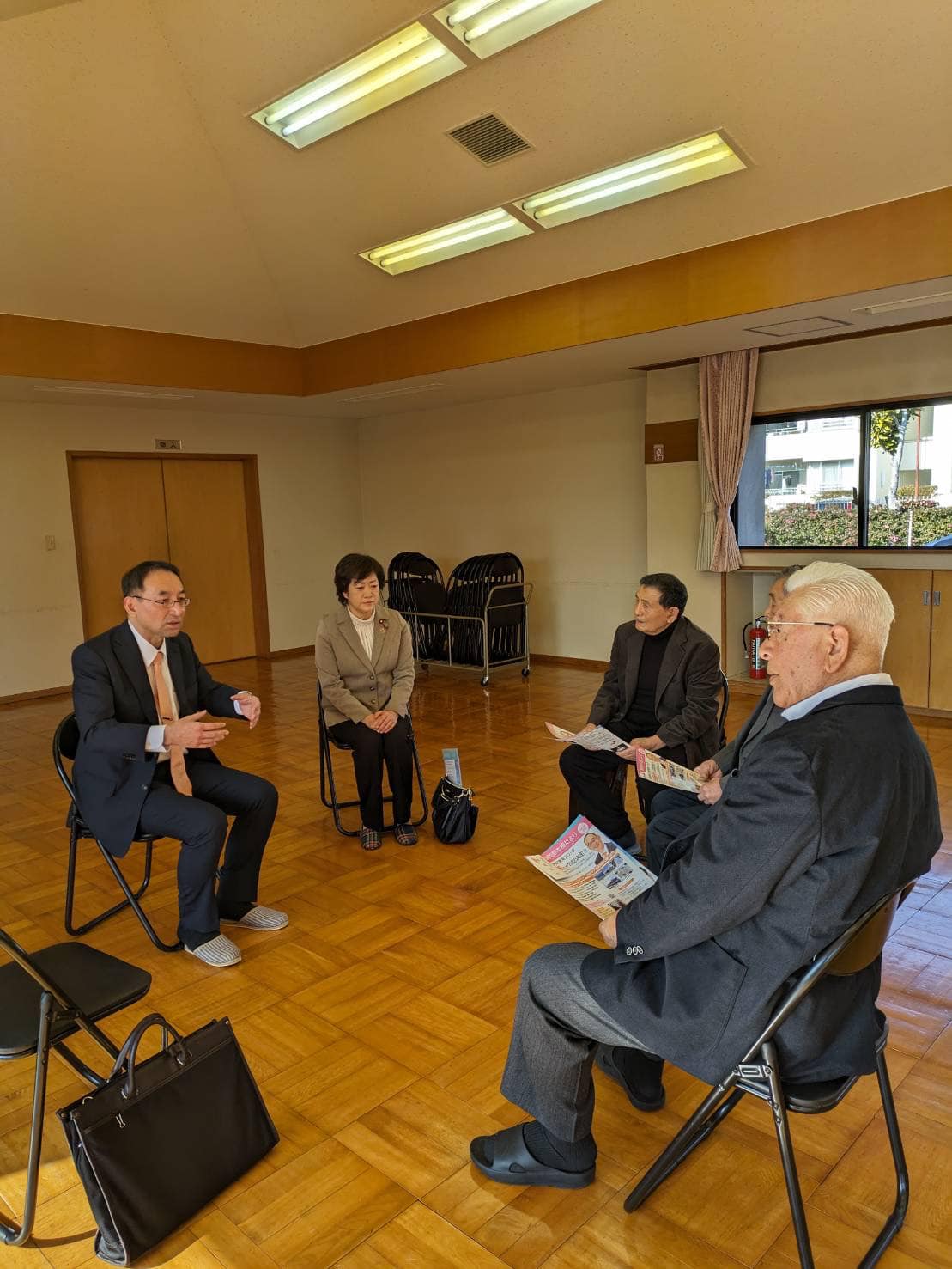 松下正行 市議、幸田恵里子 市議、丸英之 市議、山崎とし子 市議と一緒に、浜松市を回りました