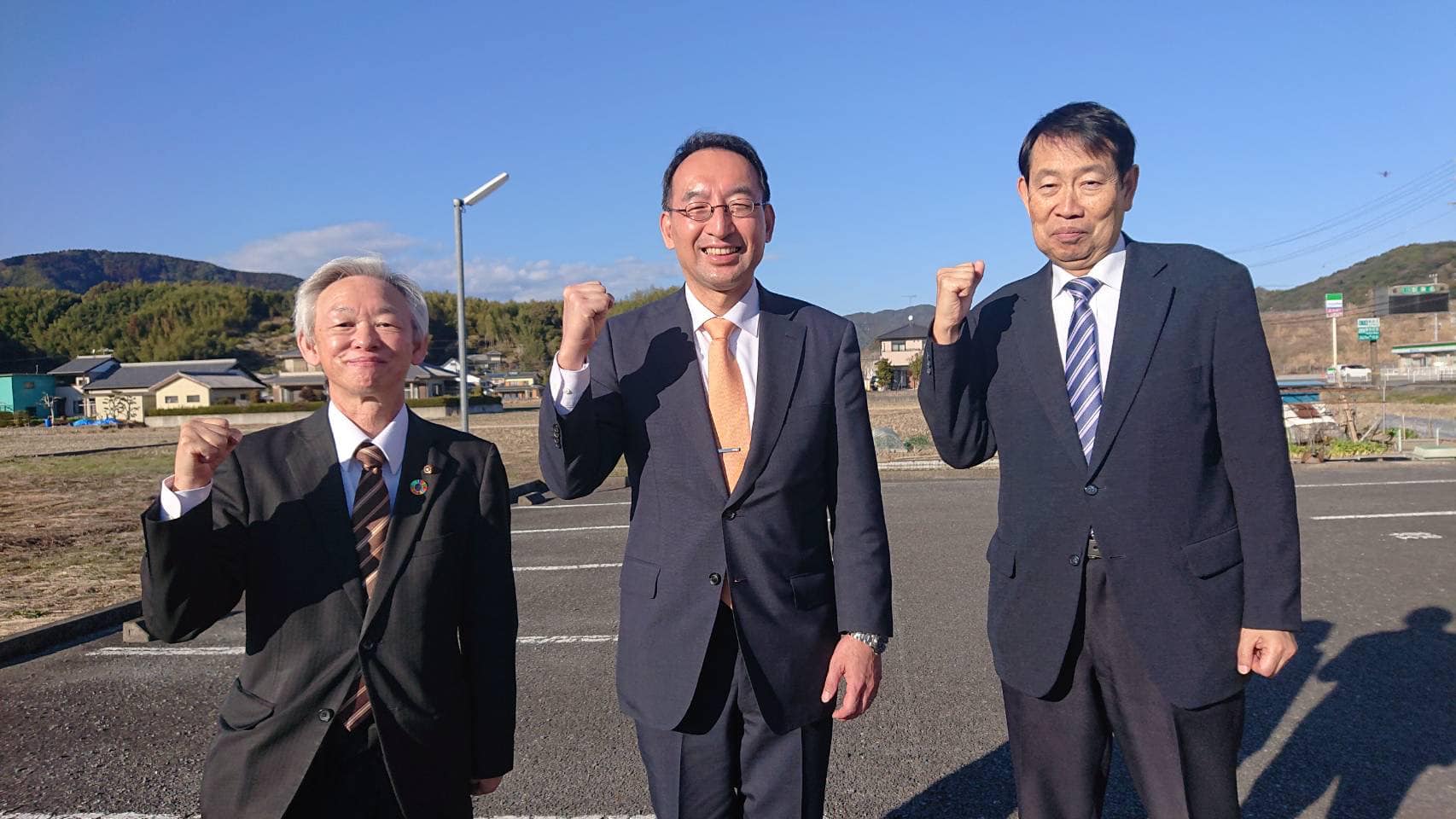 大石保幸 市議、山本信行 市議と一緒に藤枝市を