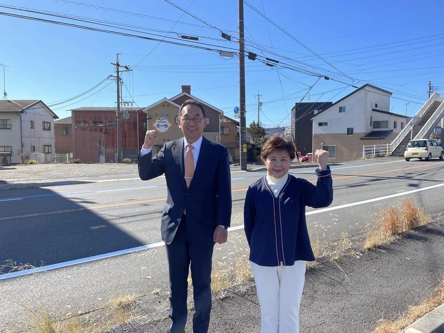 大関衣世 市議と一緒に島田市を回りました