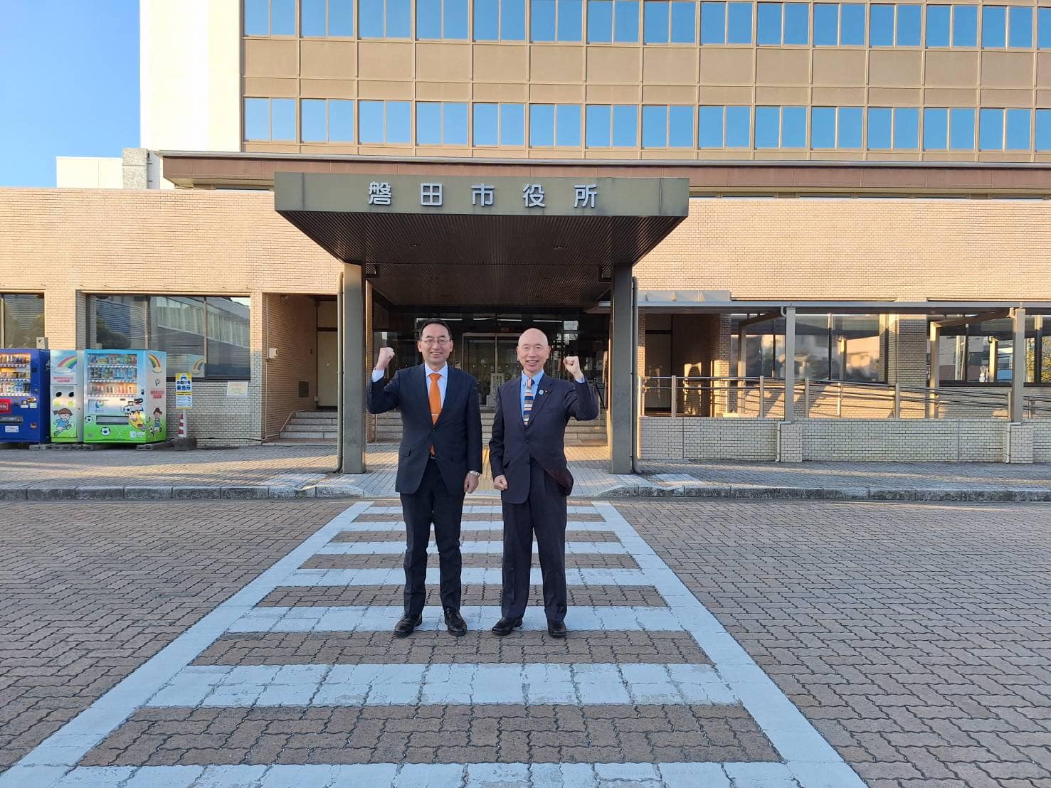 鈴木喜文 市議、江塚学 市議と一緒に、磐田市を回りました