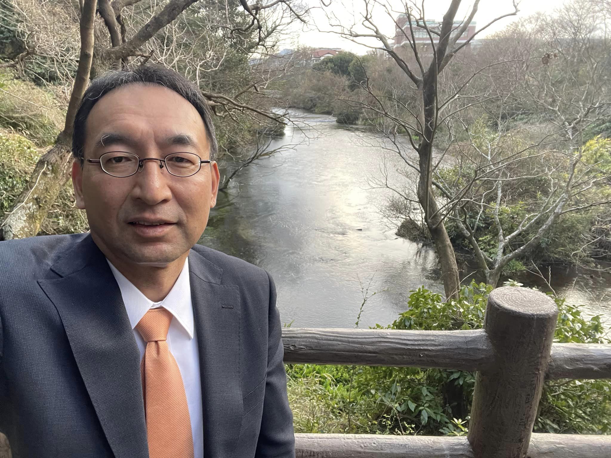 柿田川湧水群に立ち寄り、湧水の現状を確認