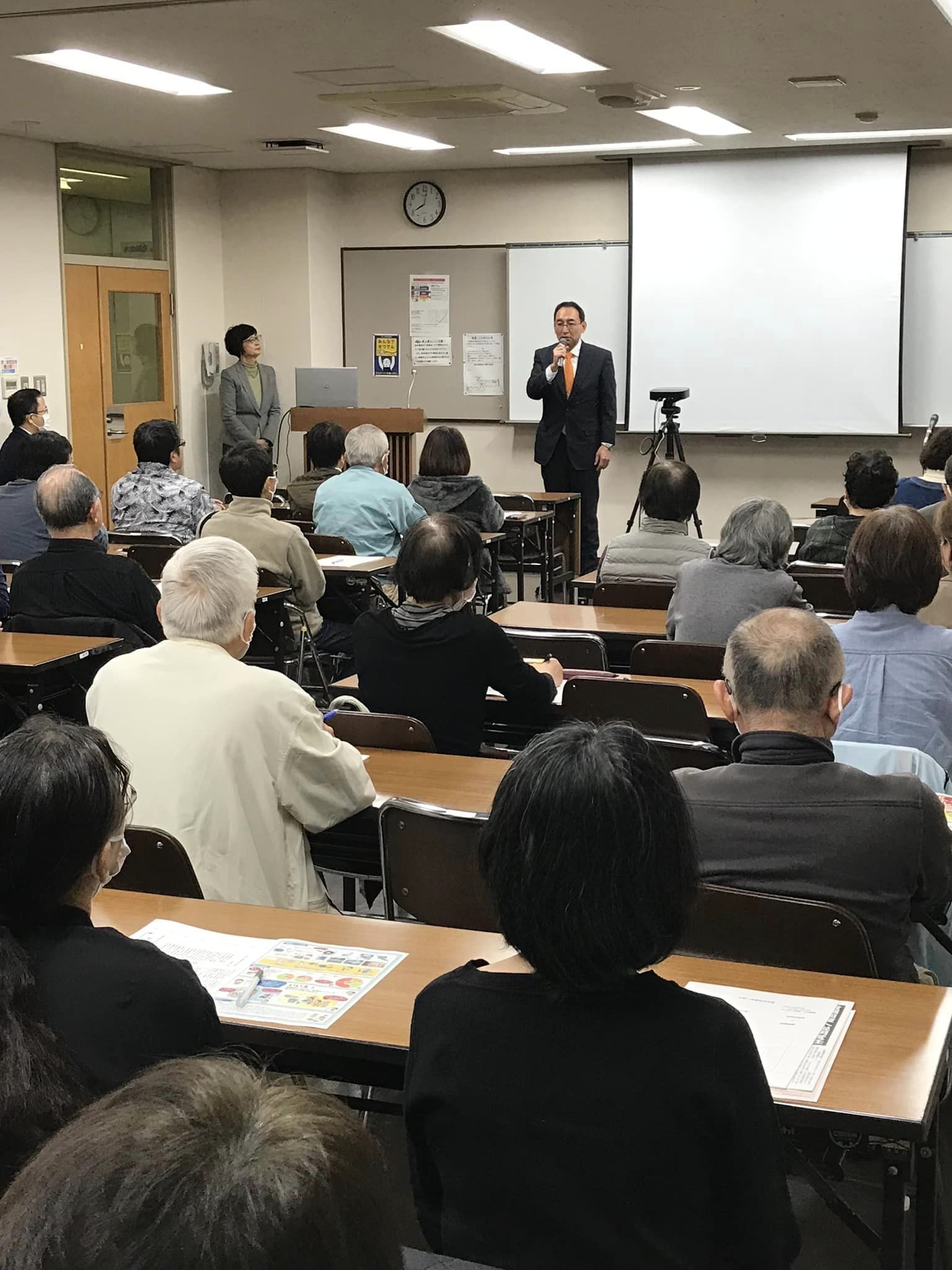 公明党浜松総支部中第一支部（支部長：幸田恵里子 市議）の会合に参加