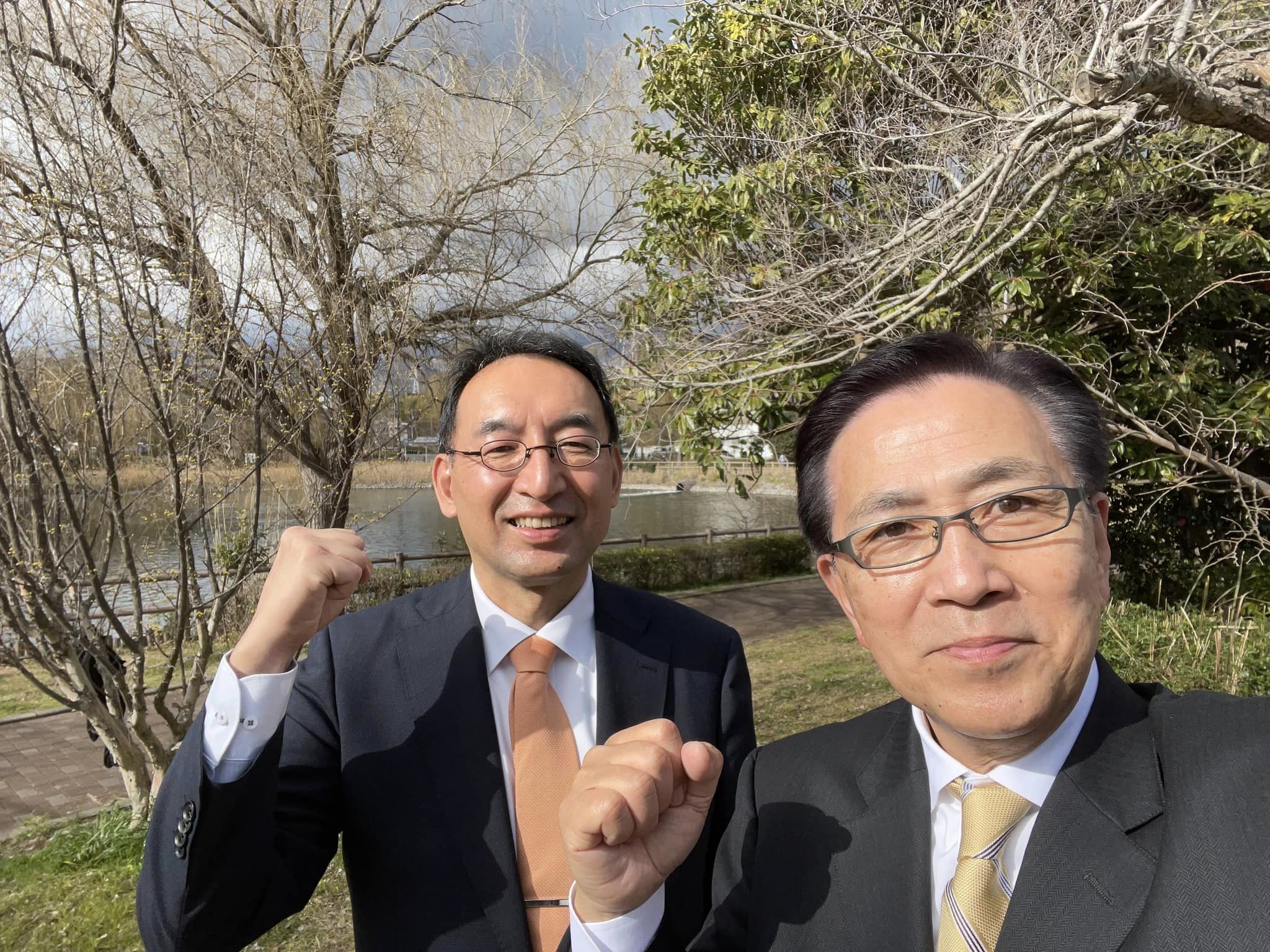 蓮池章平 県議と一緒に沼津市を回り、有意義な意見交換