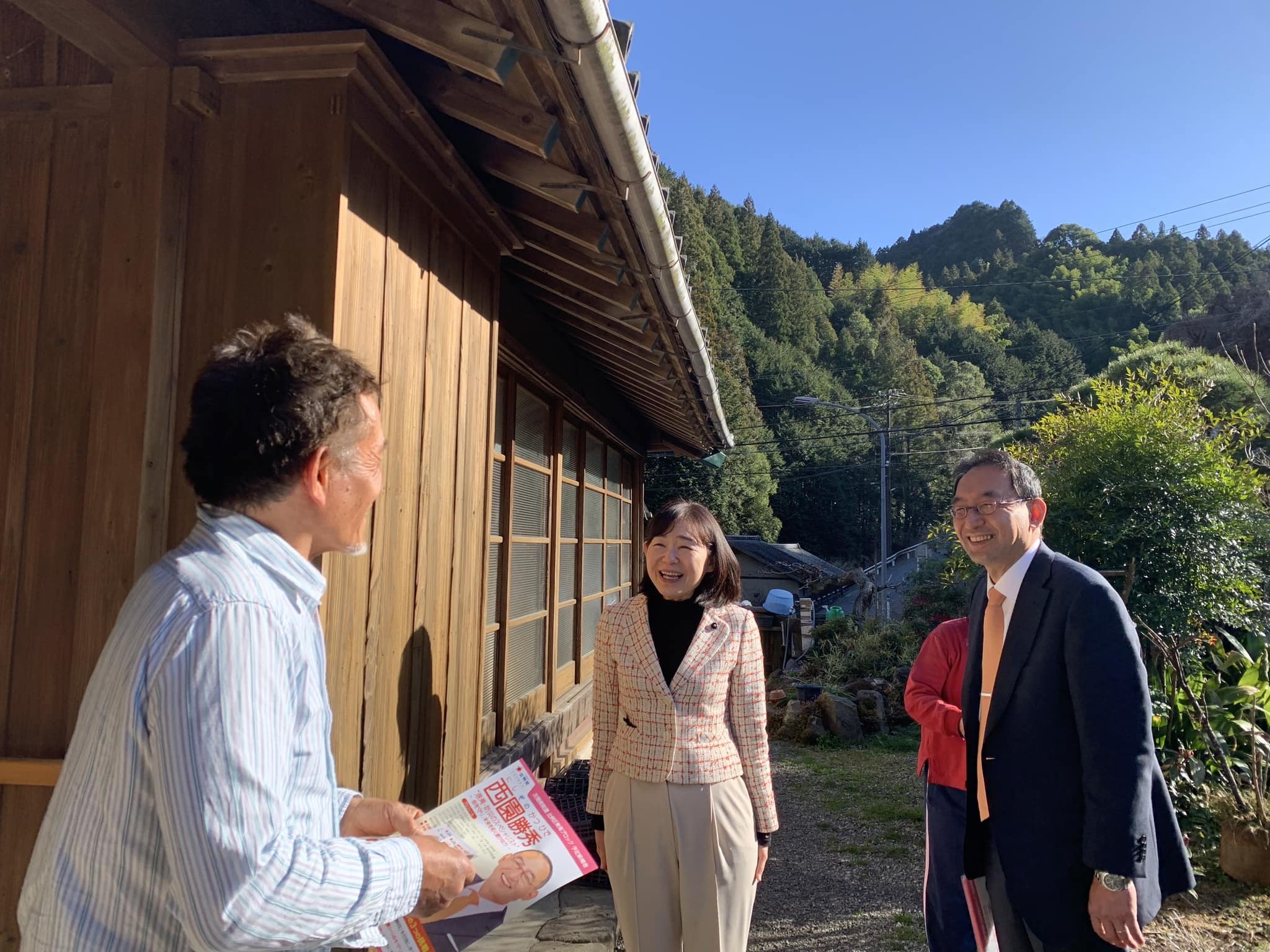 盛月寿美 県議、山梨渉 市議と一緒に静岡市清水区を回りました