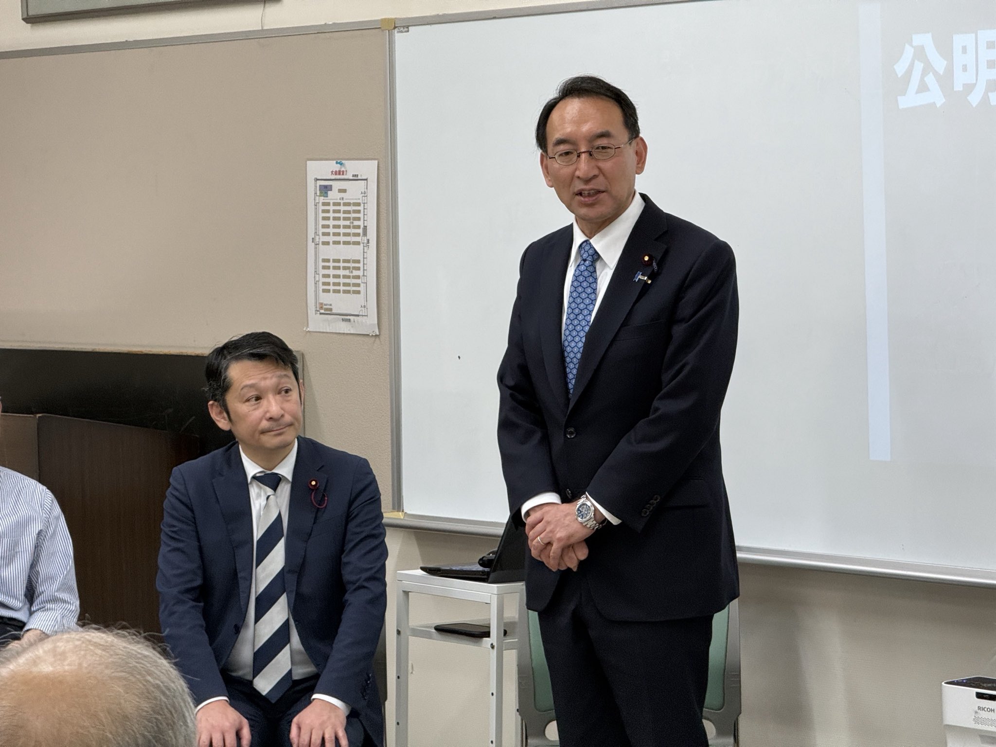 山梨わたる静岡市議が主催する公明党清水第一支部会にお招きいただきました