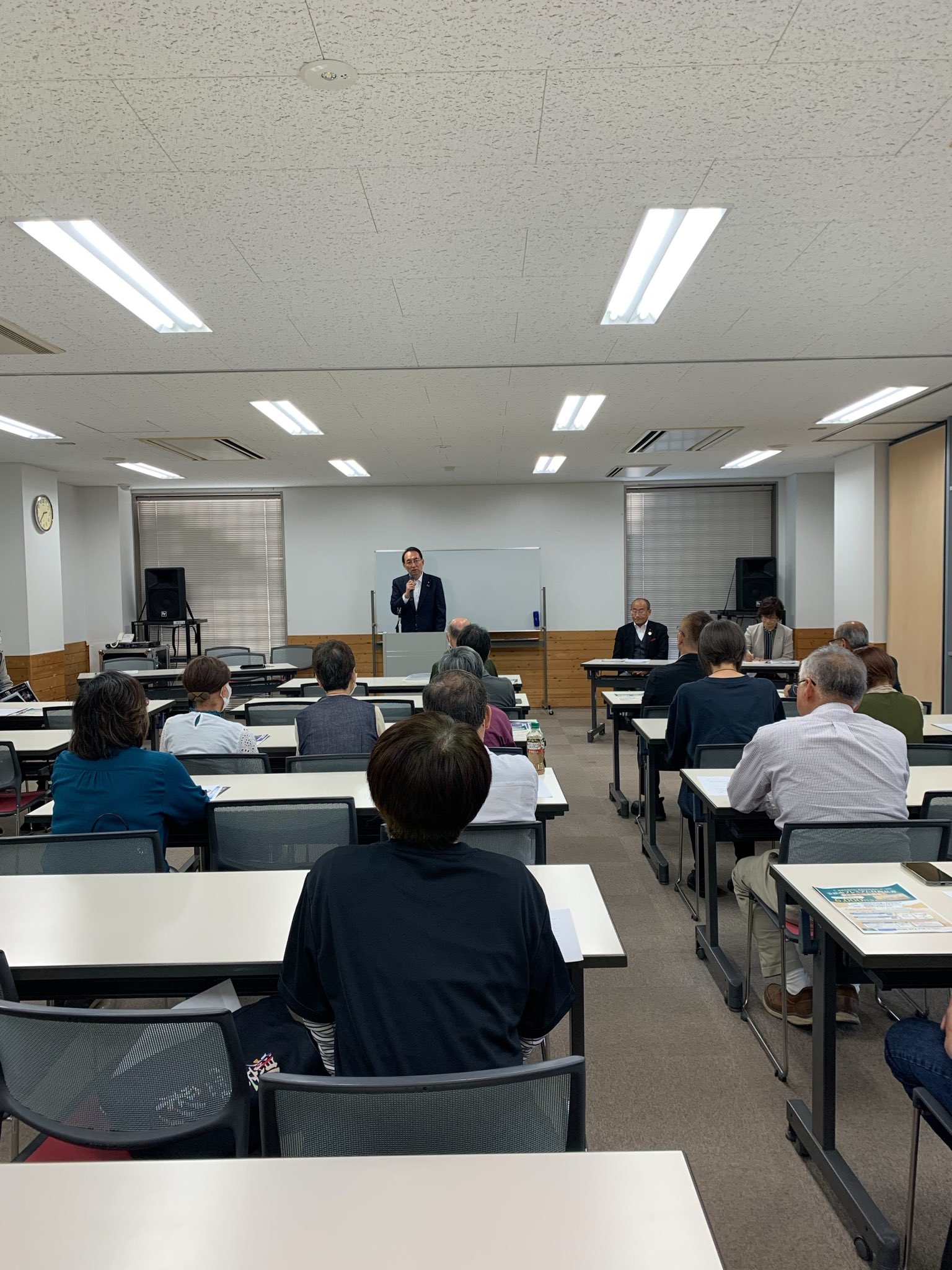 公明党天竜支部会に、浜松市の山崎とし子市議、黒田ゆたか市議、幸田えり子市議とともに参加