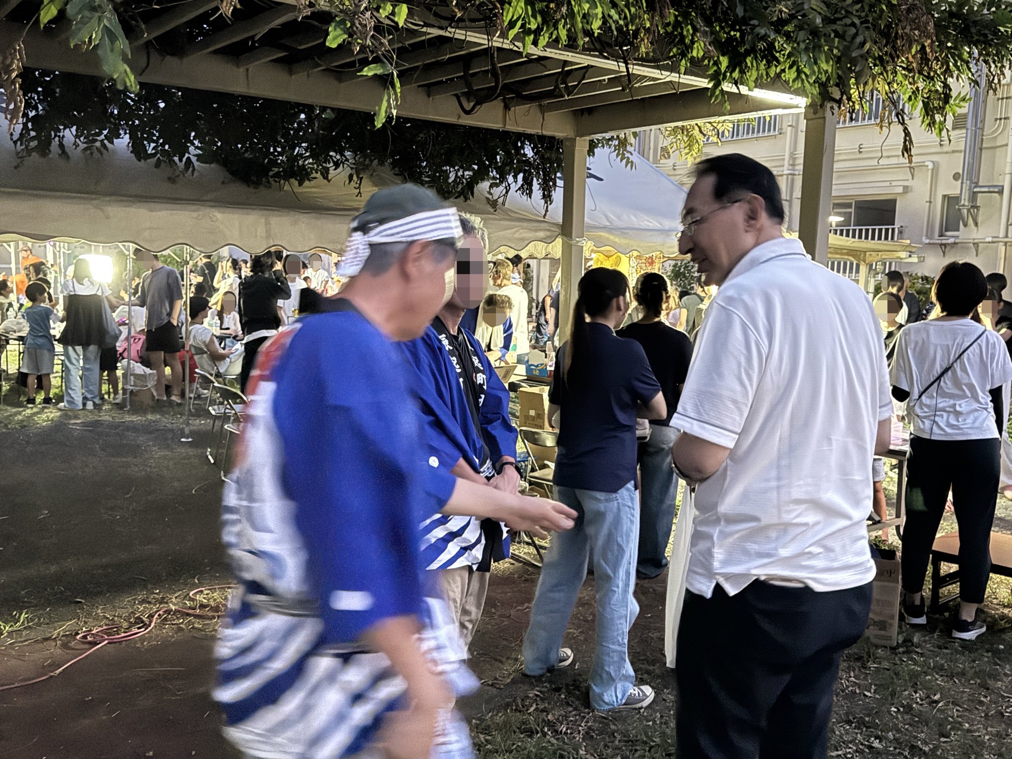 静岡市清水区で開催された「駒越地区清水みなと祭り前夜祭」に、大石なおき市議とともに参加