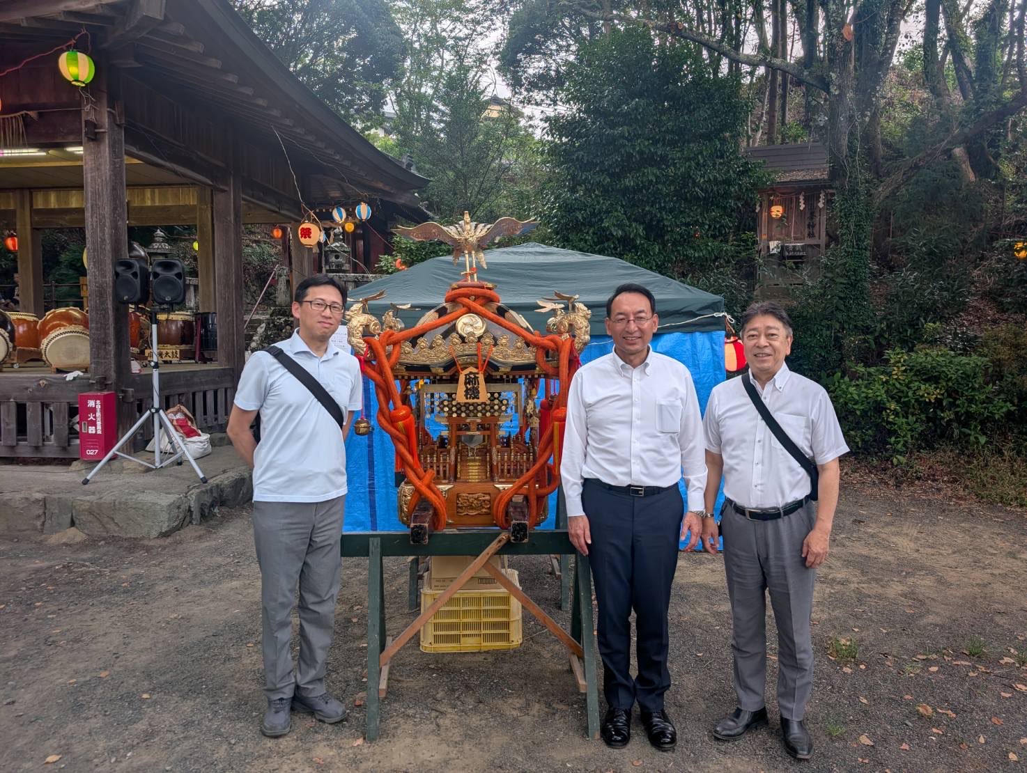 静岡市葵区の北町内夏祭りに、山本あきひこ県議、長島ごう市議とともに参加
