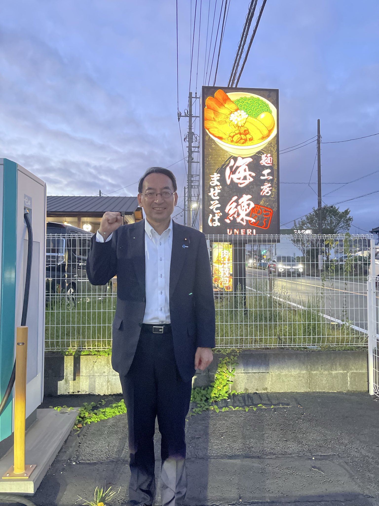 裾野市でご挨拶。裾野市議会議員選挙に新人として挑戦する、渡辺こうめい さんに期待