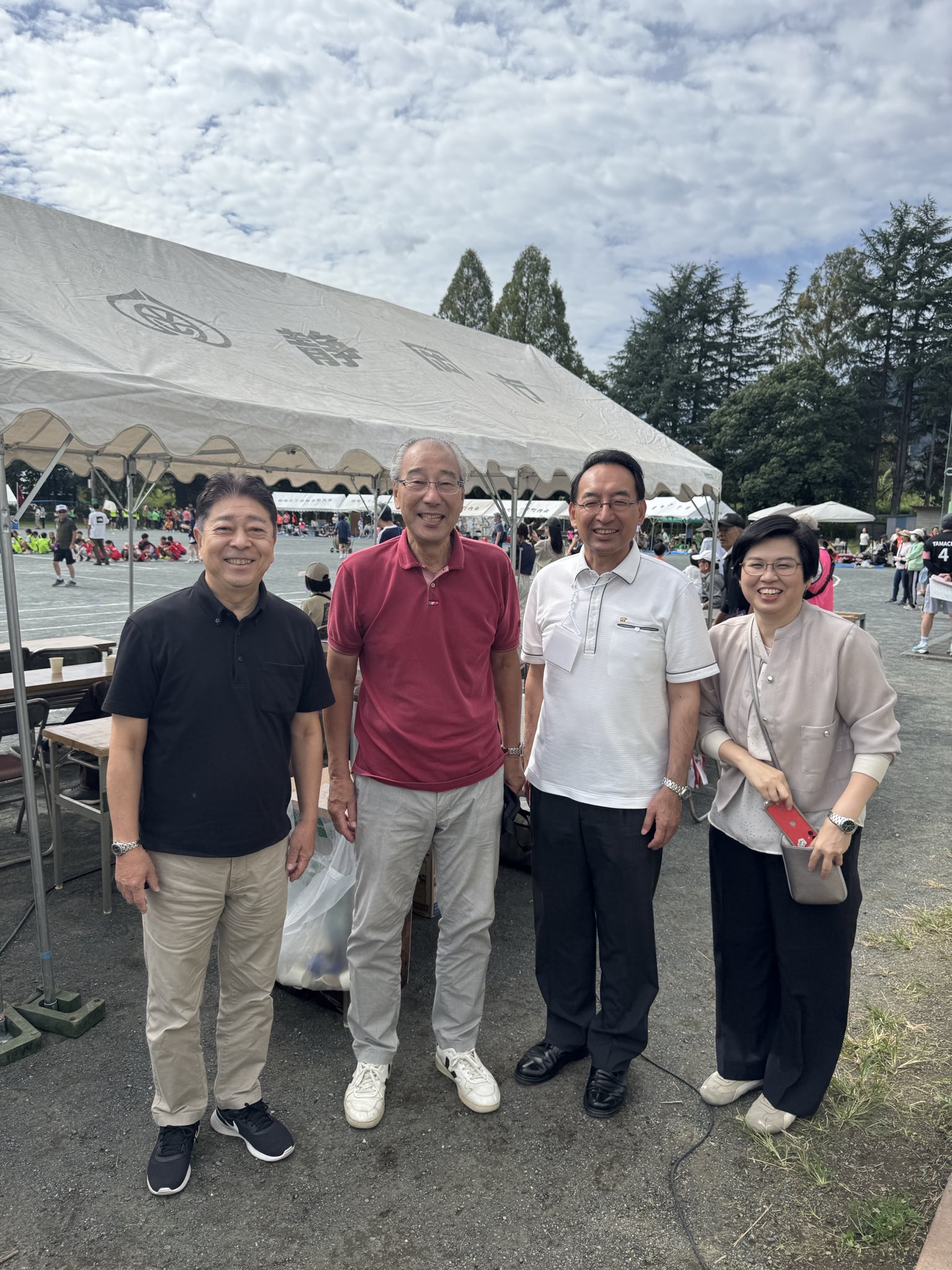 静岡市葵区・駿河区で開催された自治会主催の運動会に伺い、ご挨拶